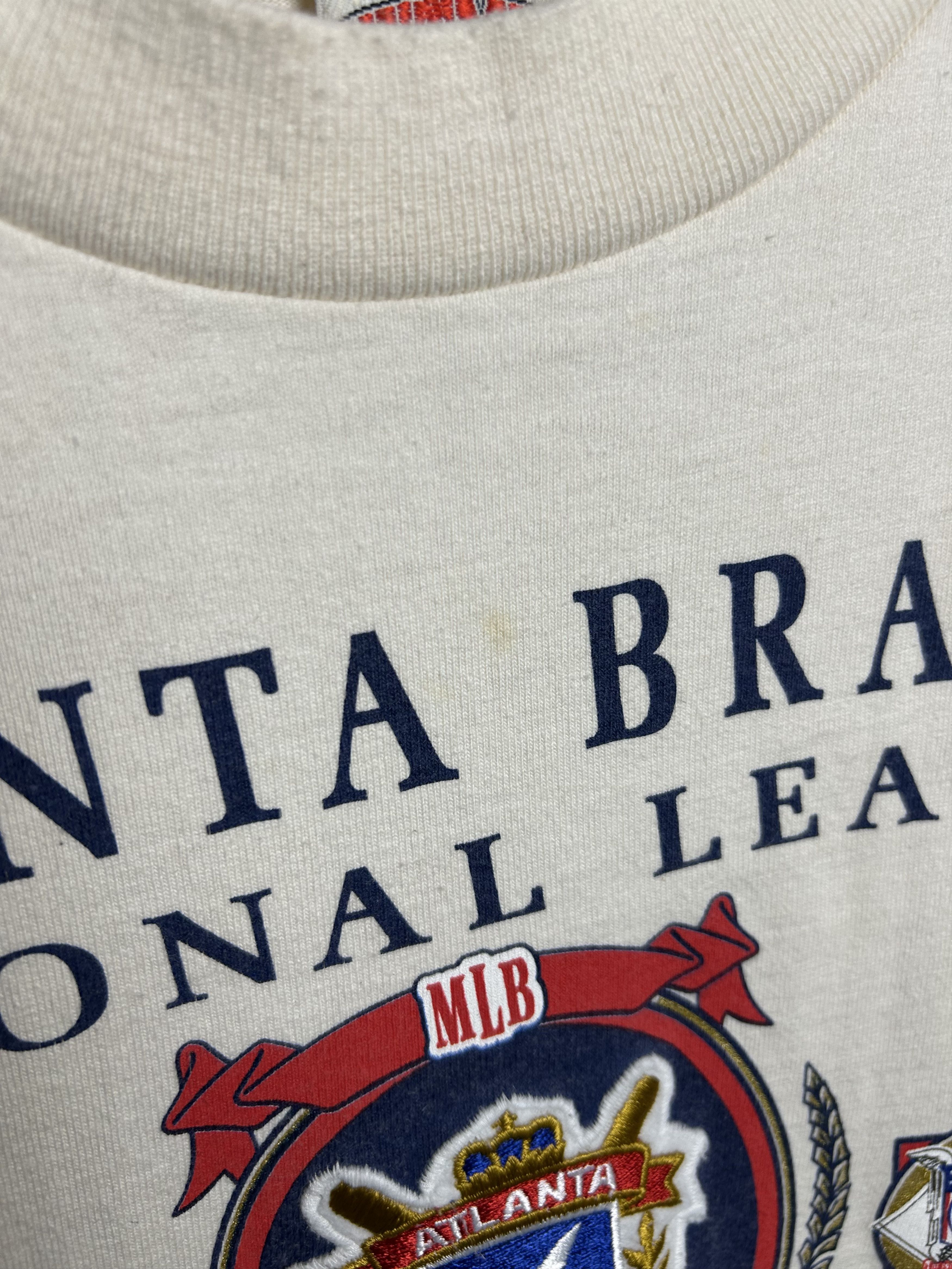MLB Vintage 1991 Atlanta Braves MLB Nutmeg Playoffs T-shirt Size US L / EU 52-54 / 3 - 8 Thumbnail