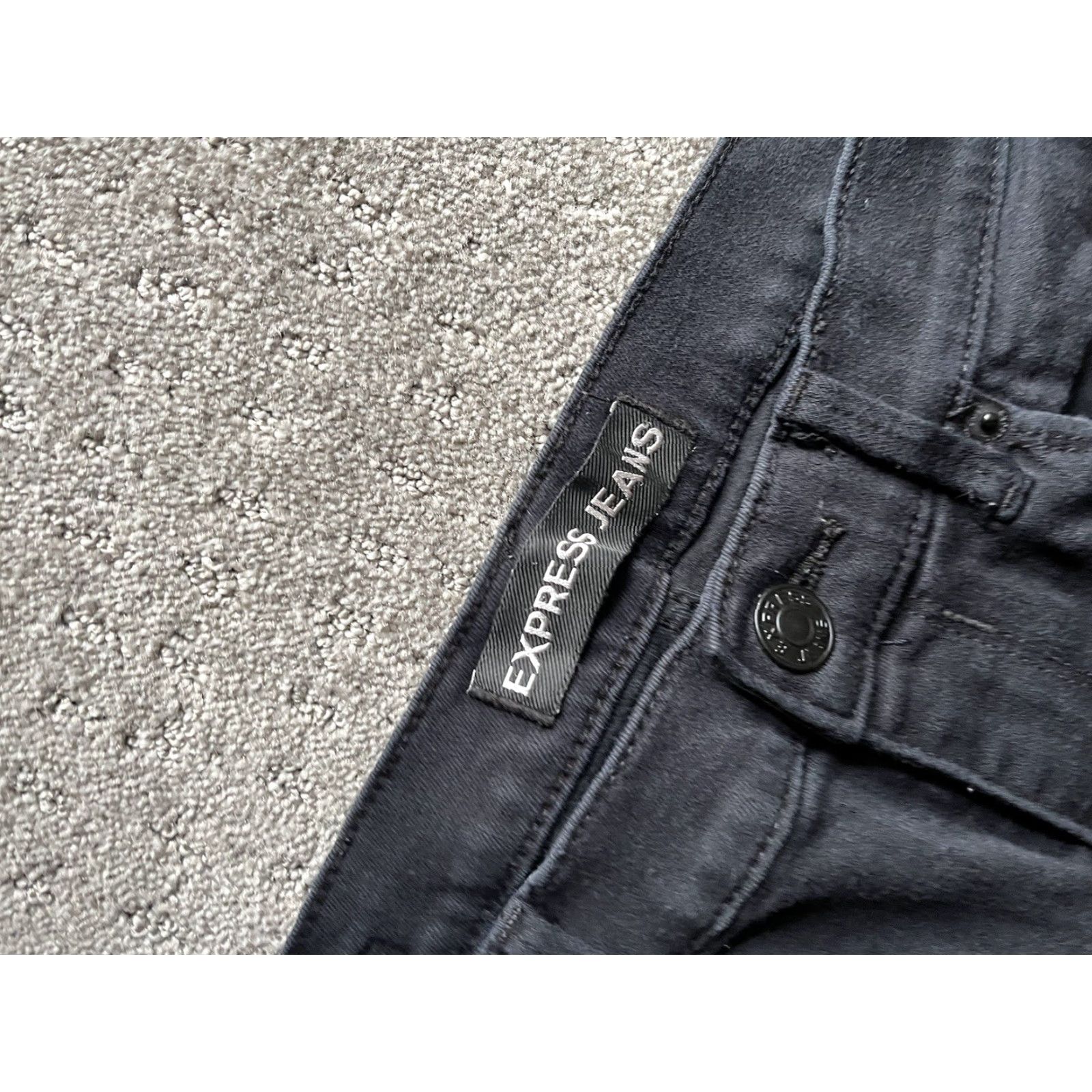 Express Express Ankle Legging Black Jeans Women Size 8S Mid Rise Denim EUC Size 30" / US 8 / IT 44 - 5 Thumbnail