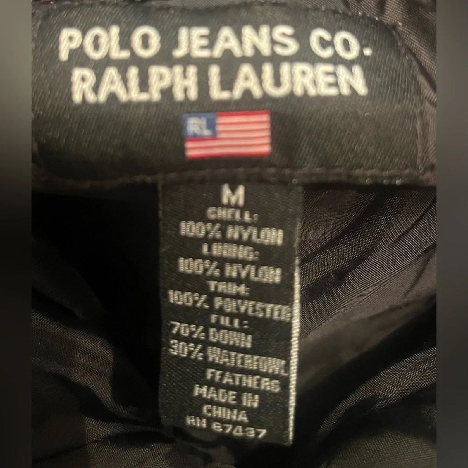 Polo Ralph Lauren Polo Jeans Co Ralph Lauren black down puffer jacket, size M Size US M / EU 48-50 / 2 - 6 Thumbnail