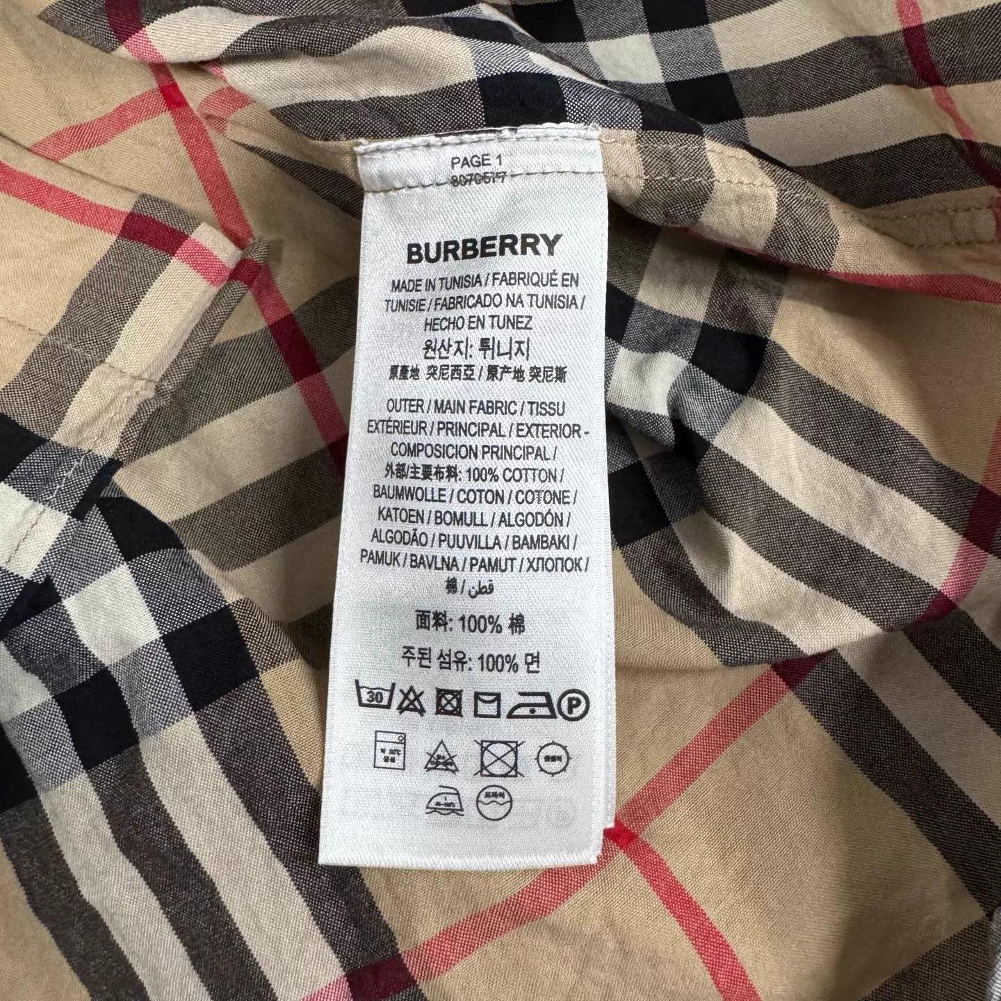 Burberry Burberry Classic Check LS Shirt M New w/ Tags Size US M / EU 48-50 / 2 - 7 Thumbnail