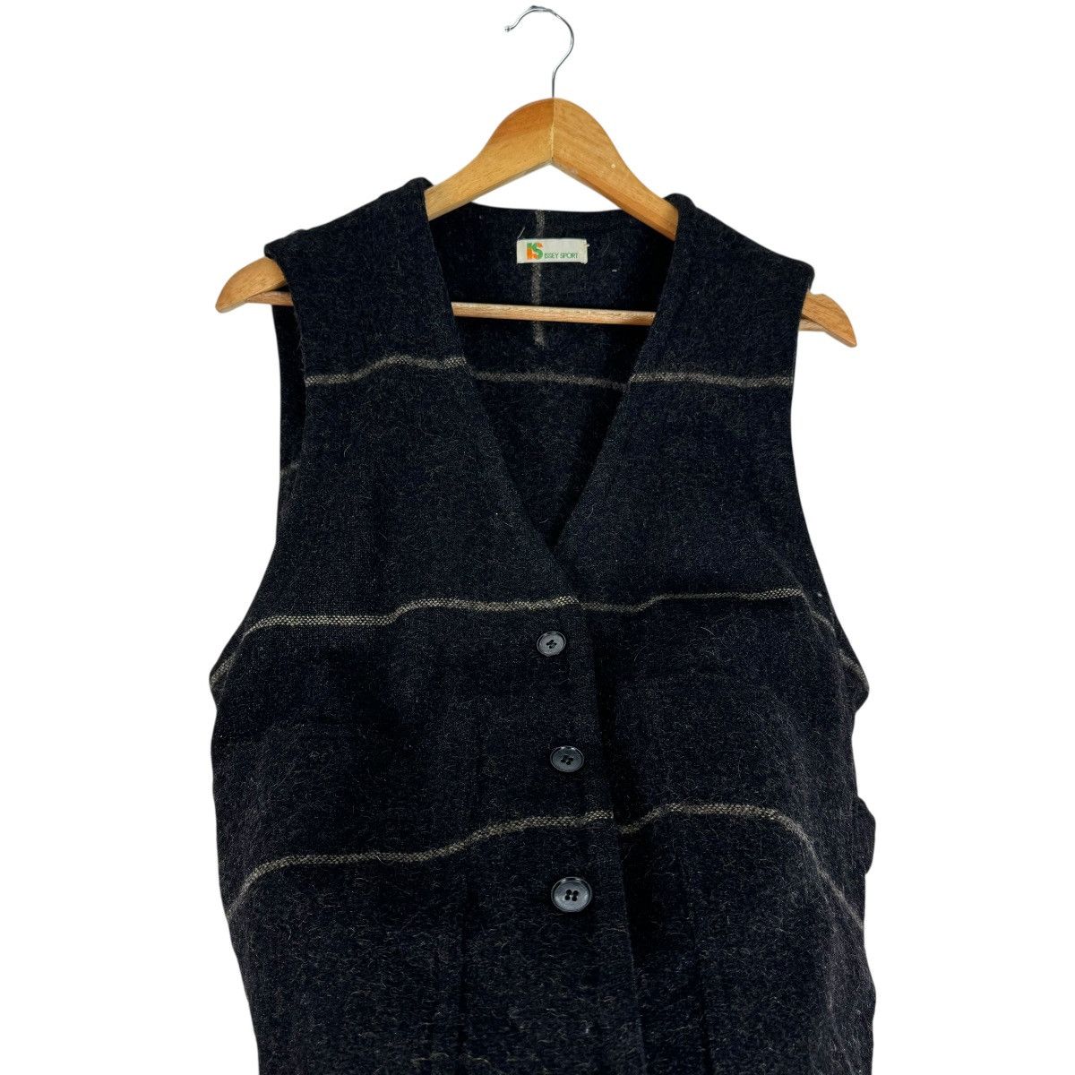 Issey Miyake ☀️80s ISSEY MIYAKE SPORT STRIPED VEST Size L / US 10 / IT 46 - 9 Thumbnail