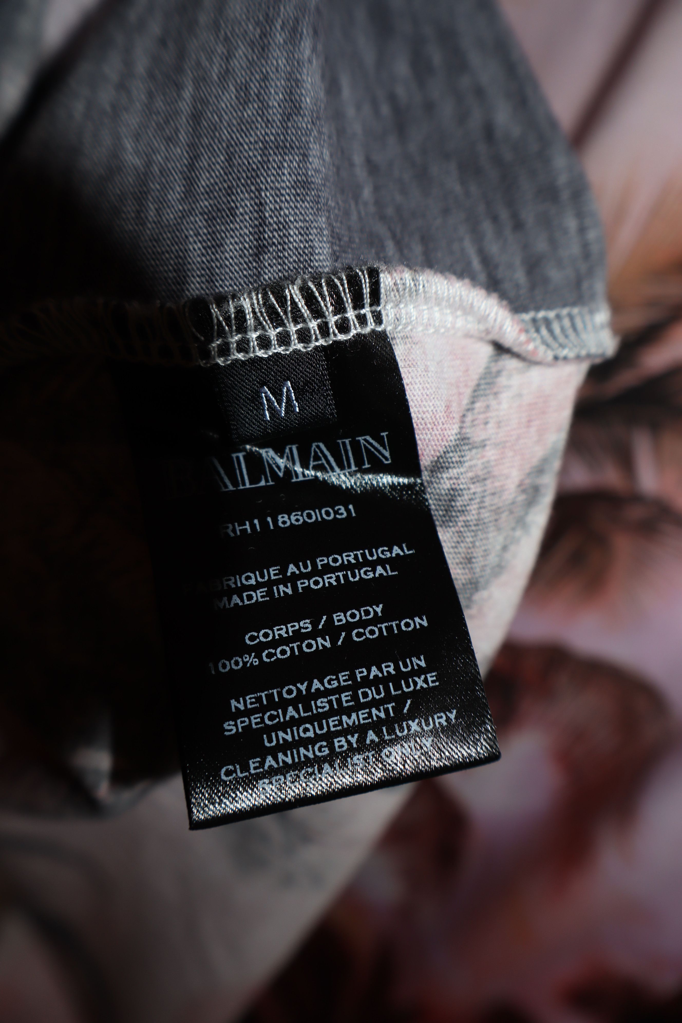 Balmain Palm print logo t-shirt Size US M / EU 48-50 / 2 - 11 Thumbnail