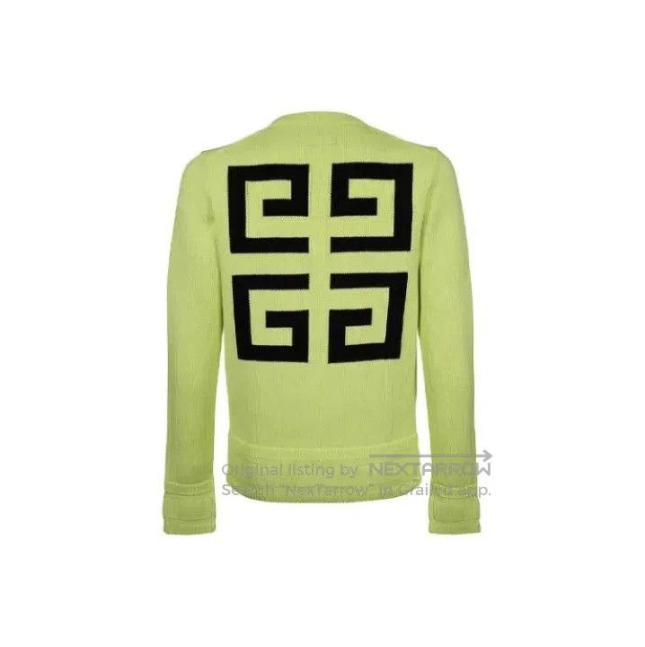 Givenchy Givenchy FW21 Logo Print Long-Sleeve Knit Sweater. Size US XL / EU 56 / 4 - 1 Thumbnail