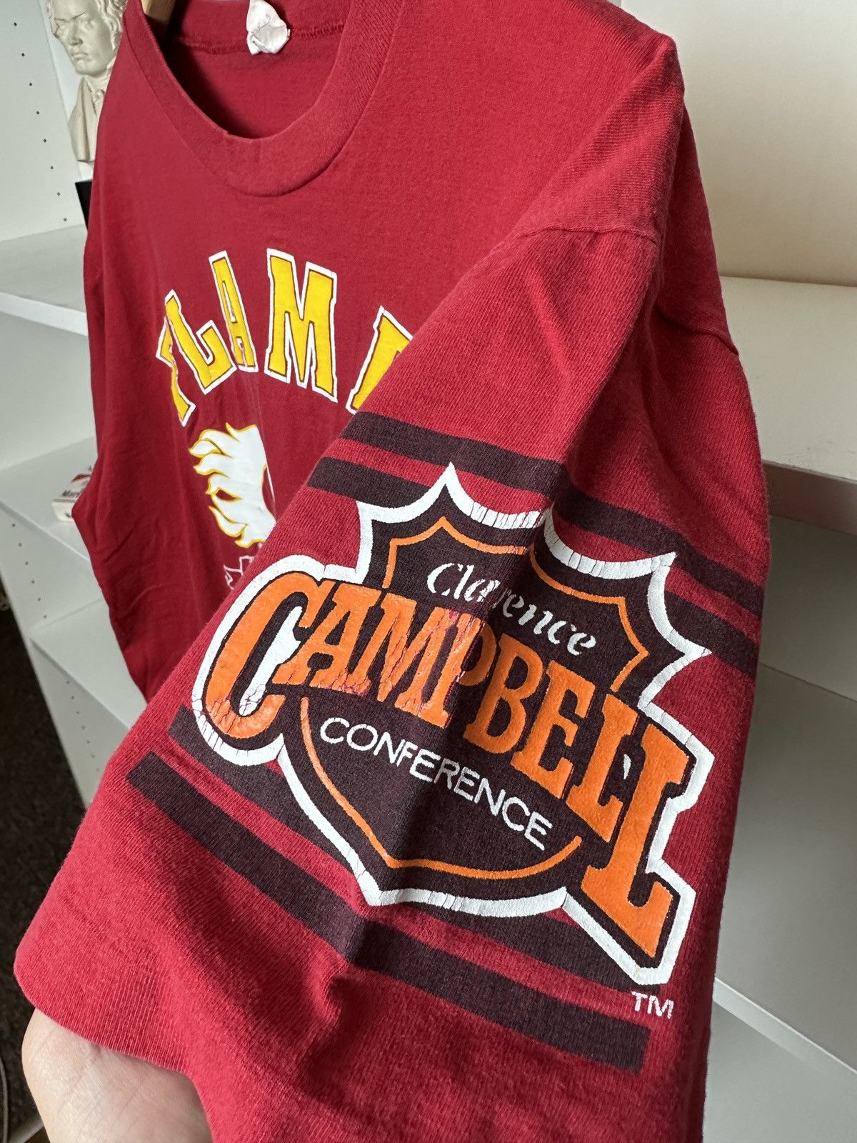 Other Vintage 1989 1990 90s calgary flames tee t-shirt Size US M / EU 48-50 / 2 - 6 Thumbnail