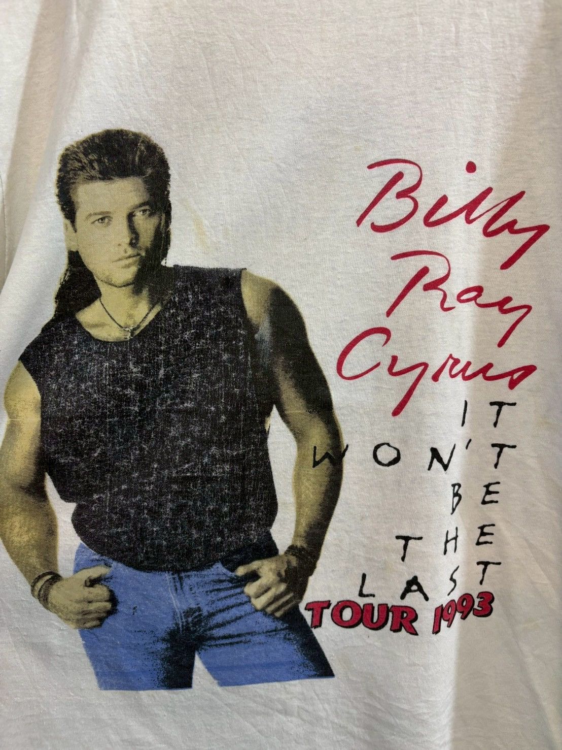 Band Tees Billy Ray tour 1993 Size US L / EU 52-54 / 3 - 2 Thumbnail