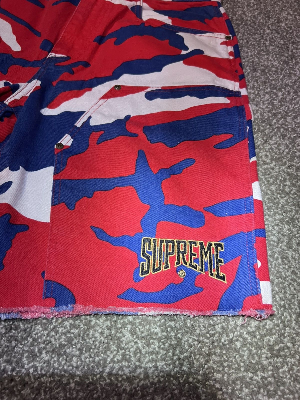 Supreme Supreme cutoff double knee denim painter short Size US 32 / EU 48 - 2 Thumbnail