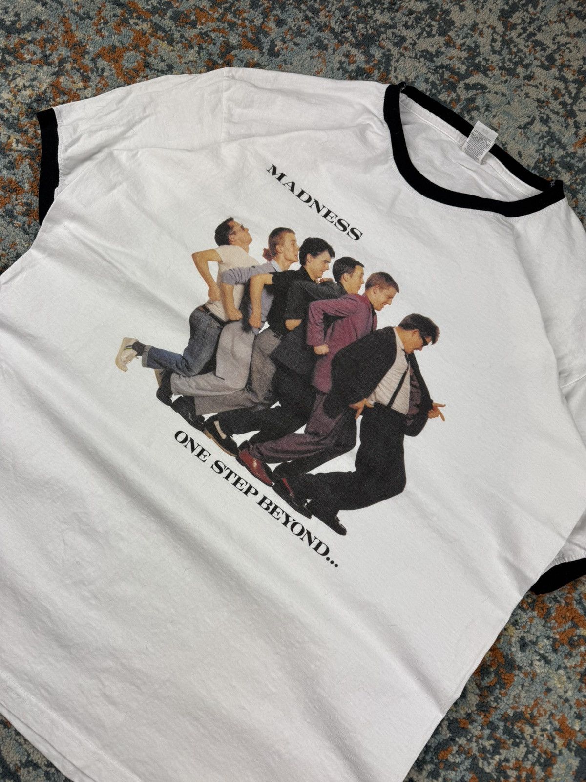 Band Tees Vintage 00s Madness one step beyond graphic ringer tee Size US XL / EU 56 / 4 - 4 Thumbnail