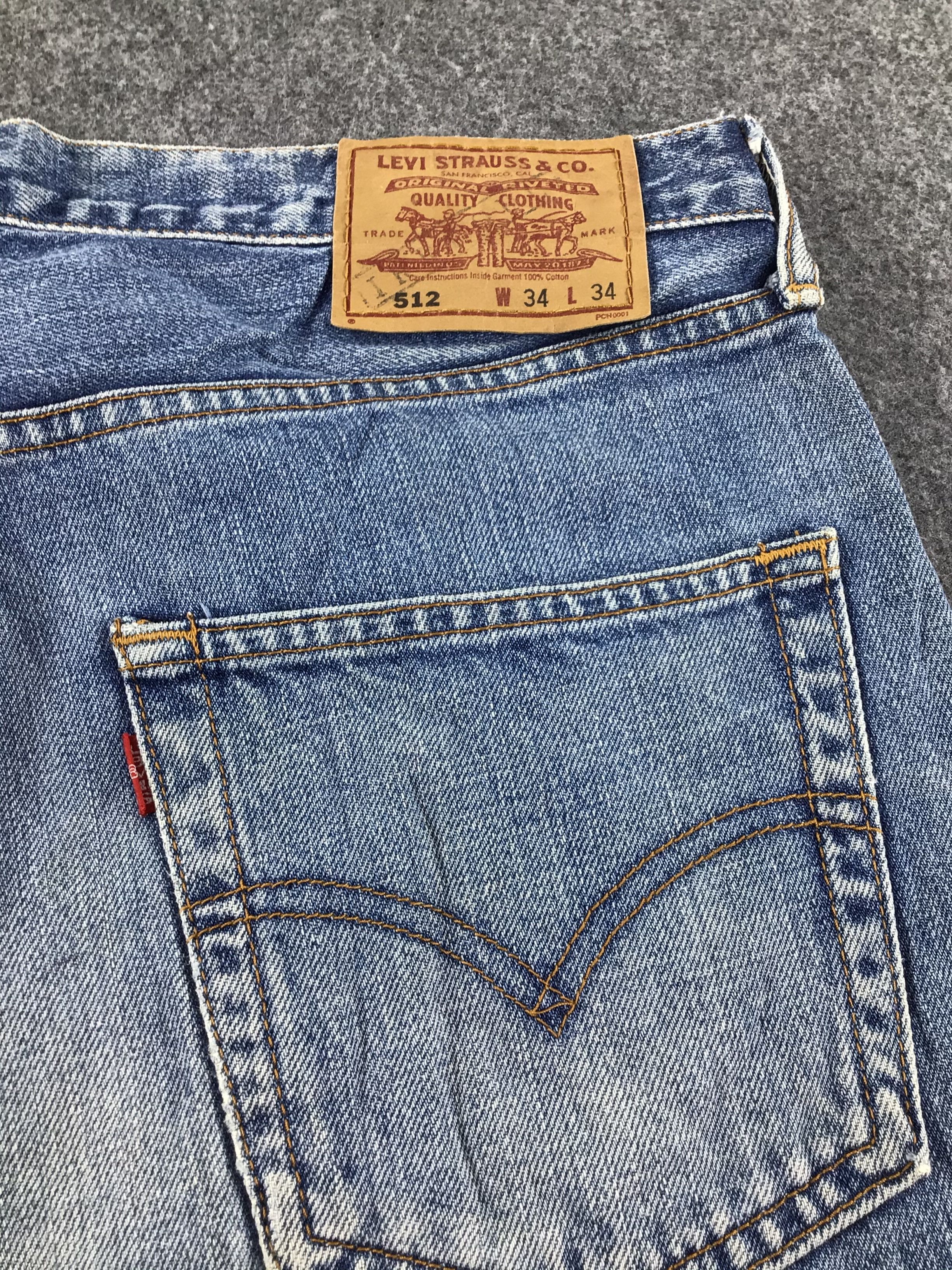 Levi's Vintage Levis 512 Jeans Faded Blue Denim KJ024 Size US 34 / EU 50 - 5 Thumbnail