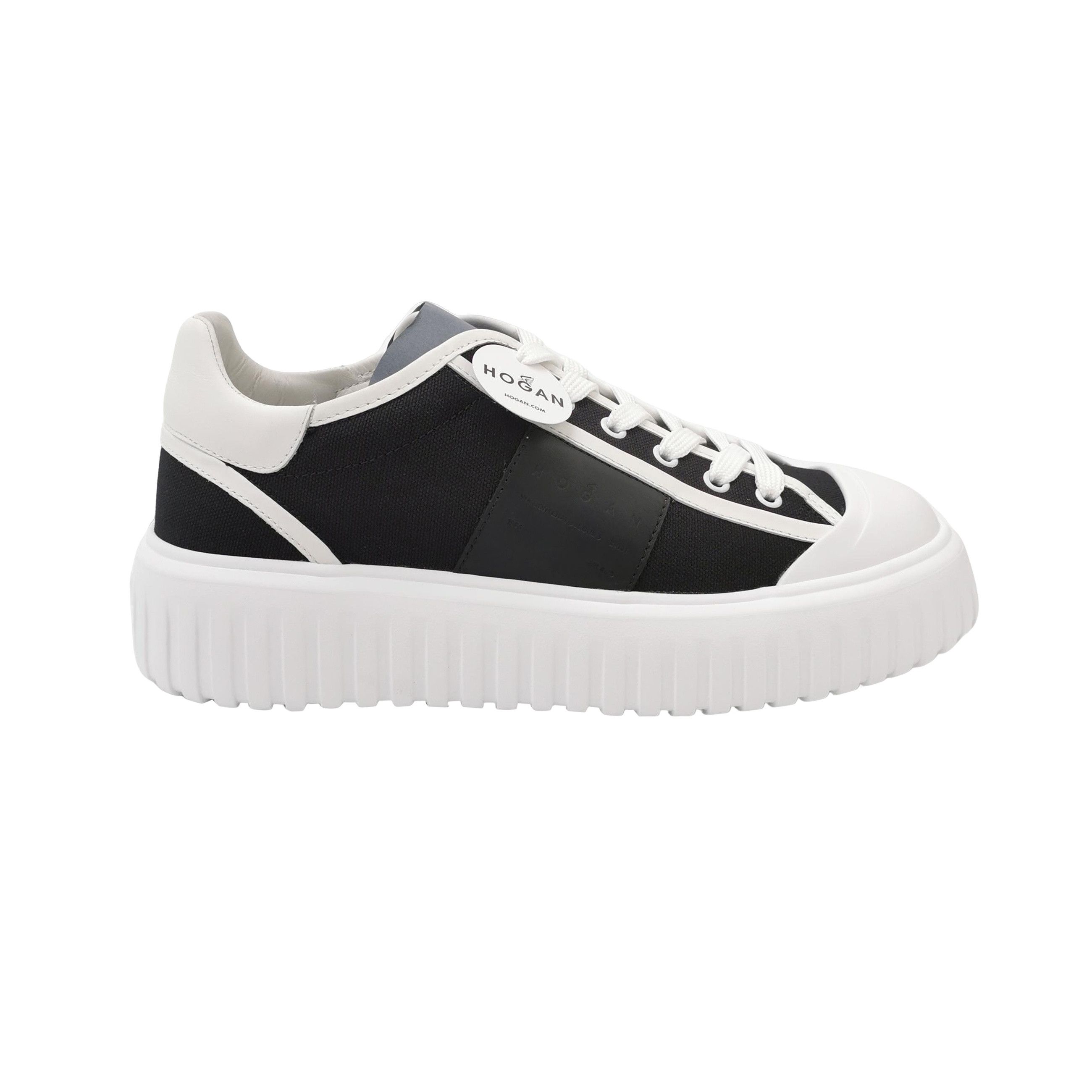 Hogan Hogan Leather Canvas Low-Top Sneakers 6.5 Size US 7 / EU 40 - 1 Thumbnail