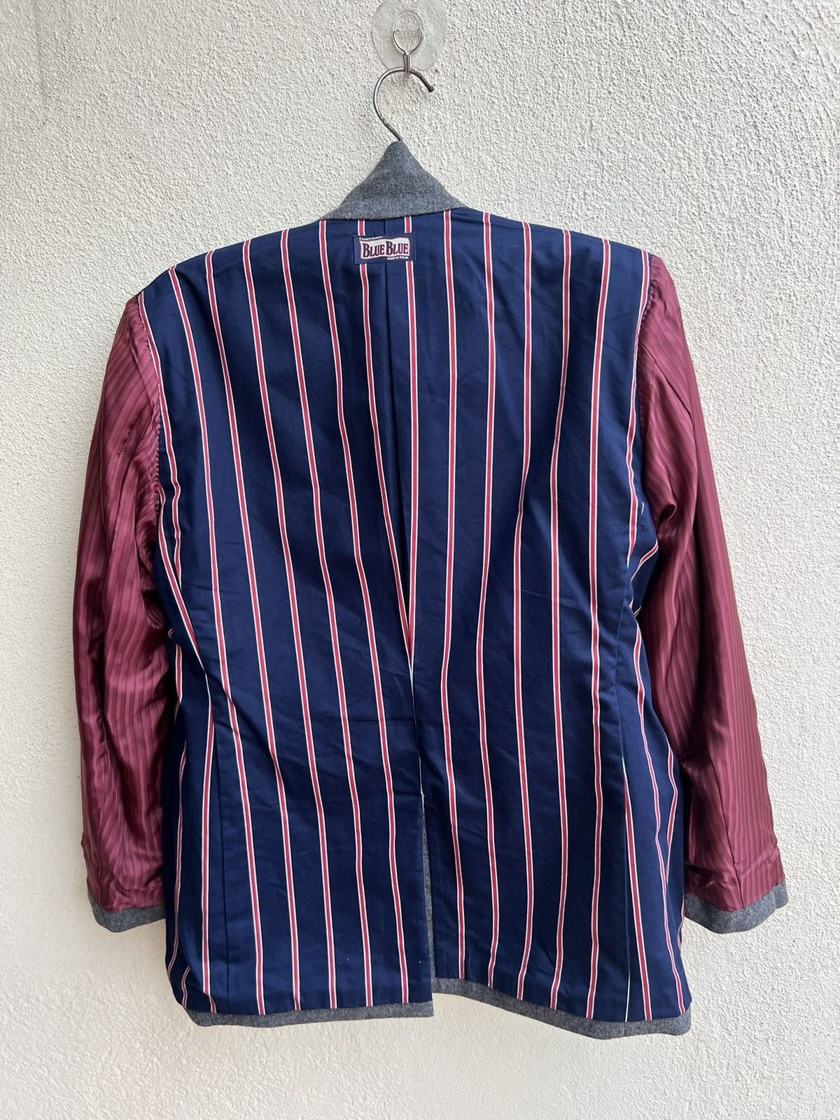 Blue Blue Japan Vintage Blue Blue Japan Grey Wool Coat Blazer Jacket Size US M / EU 48-50 / 2 - 18 Thumbnail