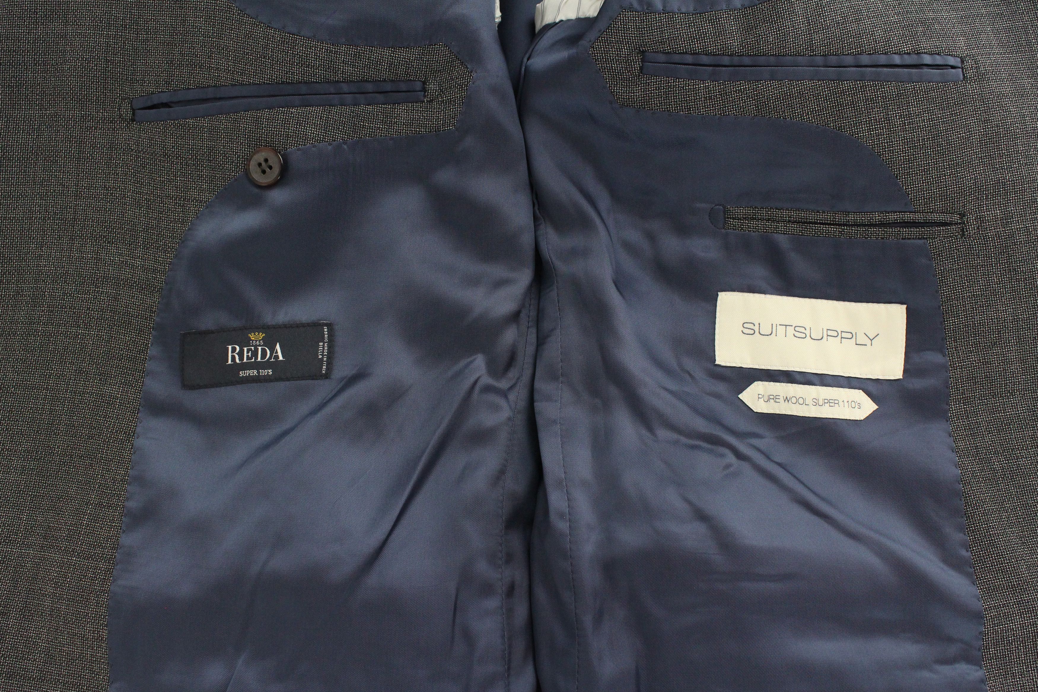 Suitsupply NAPOLI UK40L Grey Wool Super 110's Blazer 61907 Size 40L - 6 Thumbnail