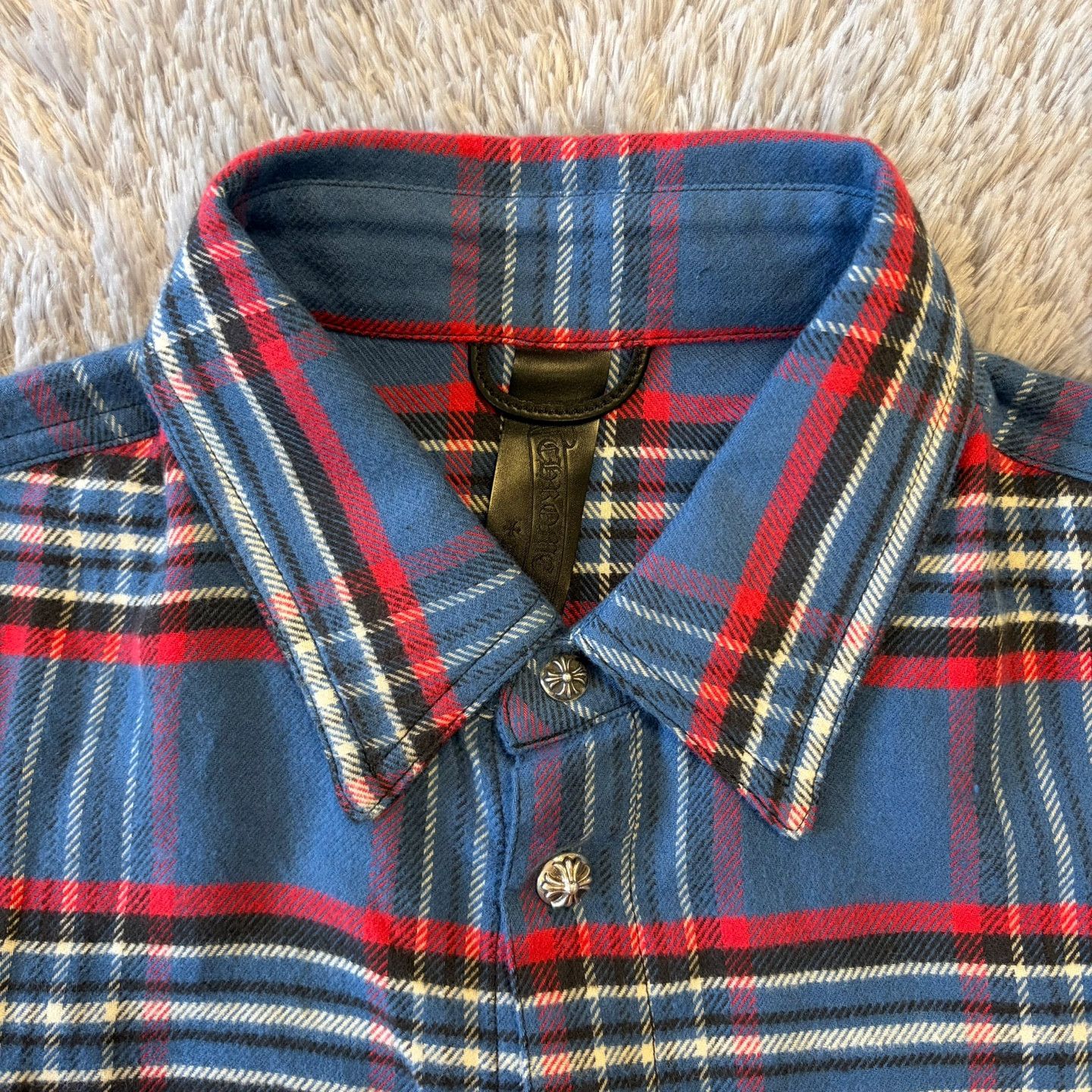 Chrome Hearts Chrome Hearts Blueberry Wine Harvester Plaid Shirt Size US S / EU 44-46 / 1 - 3 Thumbnail