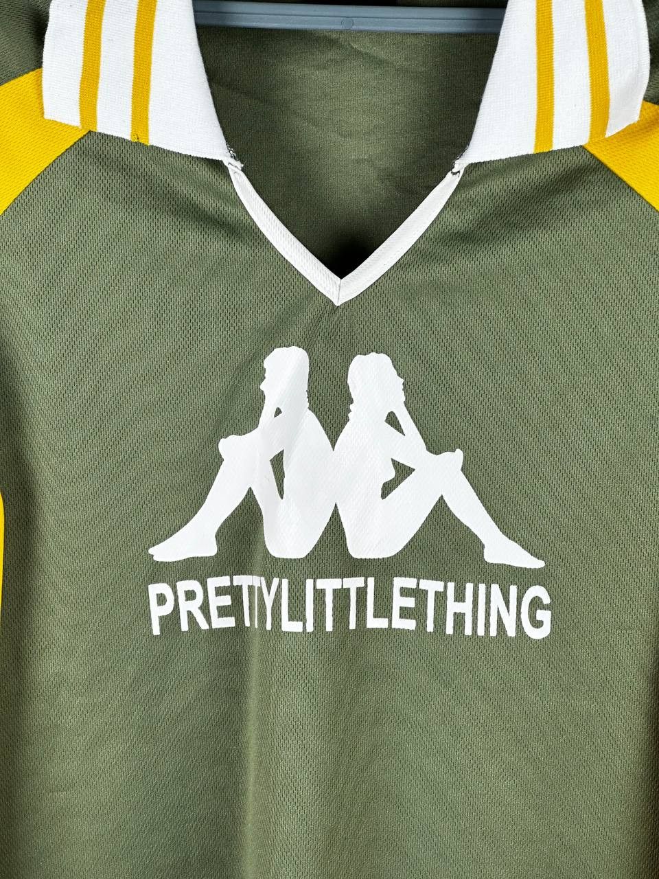 Kappa × PrettyLittleThing Rare Kappa X PLT Big Logo Longsleeve Dress T Shirt Size ONE SIZE - 6 Thumbnail