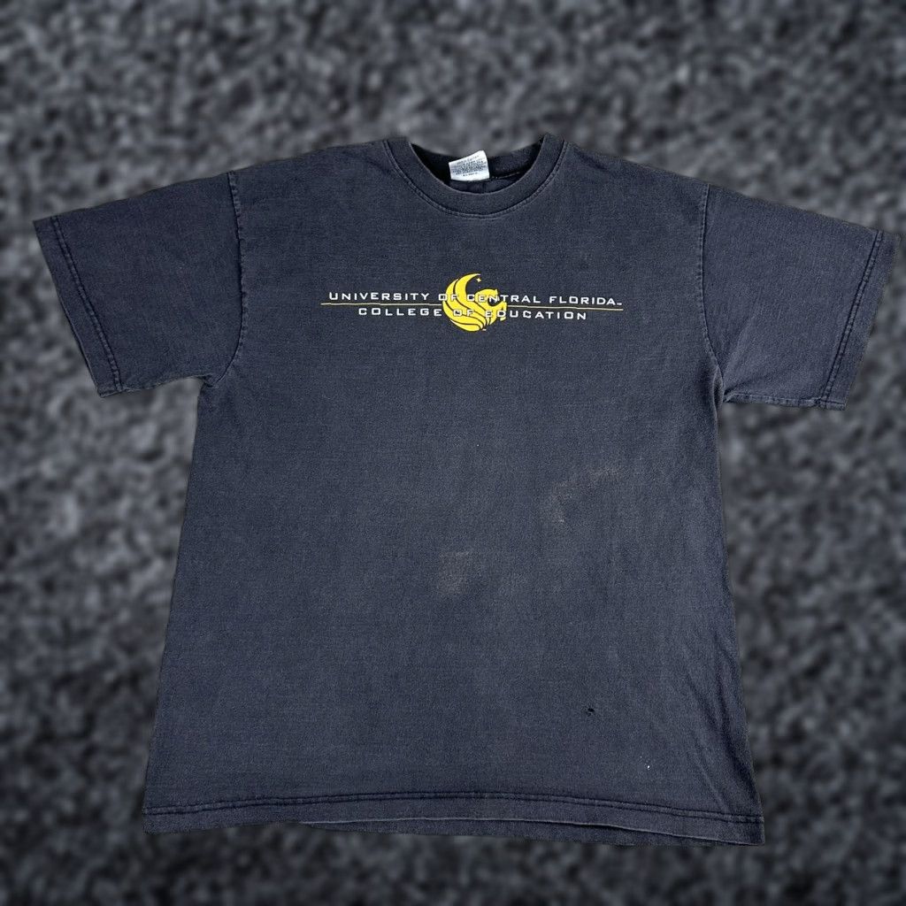 Vintage VINTAGE University Central Florida Shirt Mens Large Black UCF College of Education Graphic Tee Size US L / EU 52-54 / 3 - 1 Thumbnail