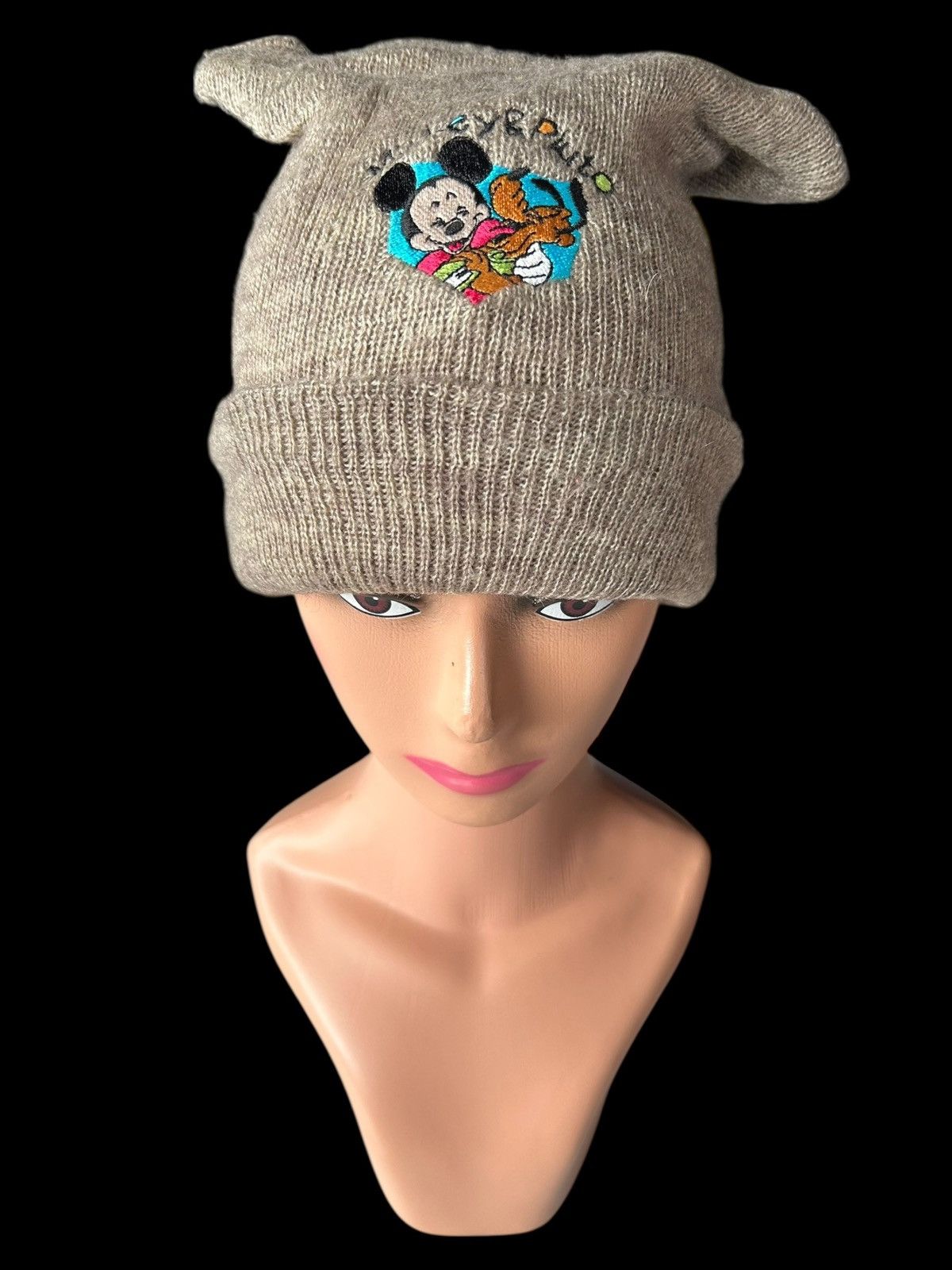 Japanese Brand × Vintage Vintage Mickey Mouse Bunny Beanie Hats Size ONE SIZE - 1 Thumbnail