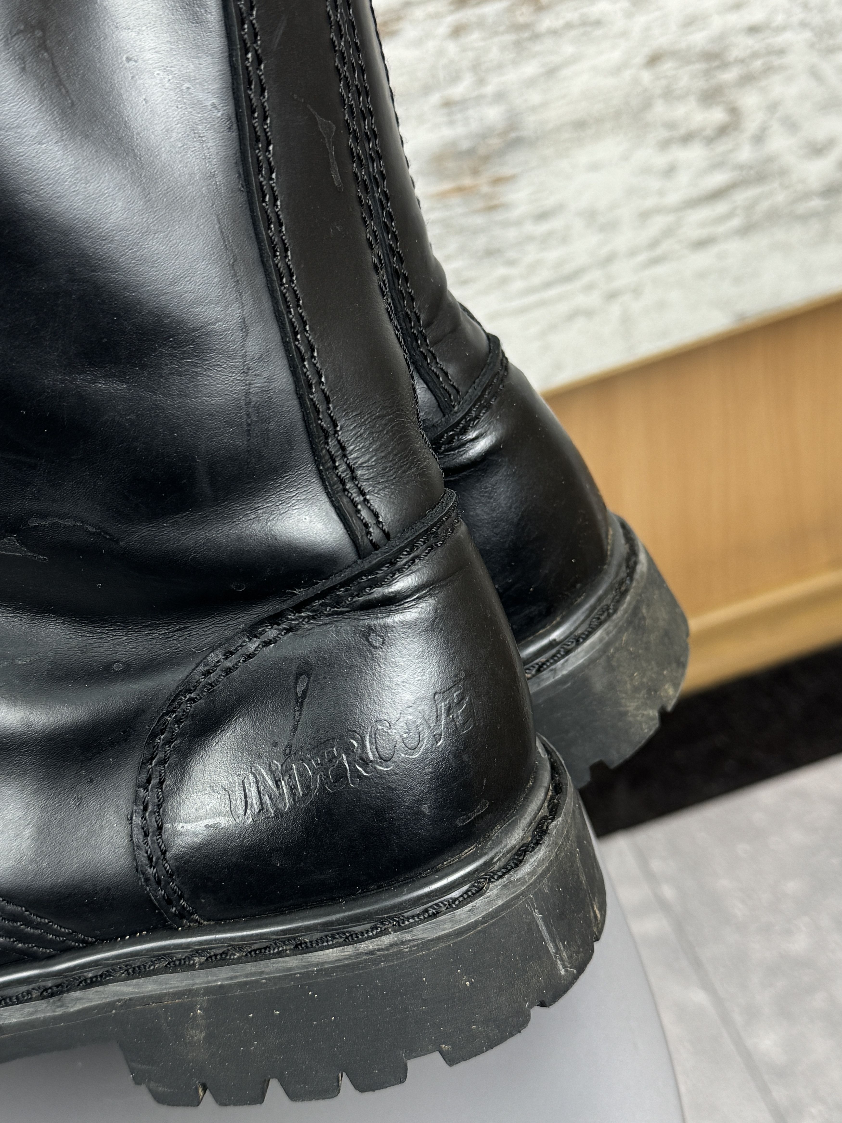Vintage Vintage Undercover black Combat Steel Toe Leather Hi Boots 6 Size US 6 / EU 39 - 5 Thumbnail