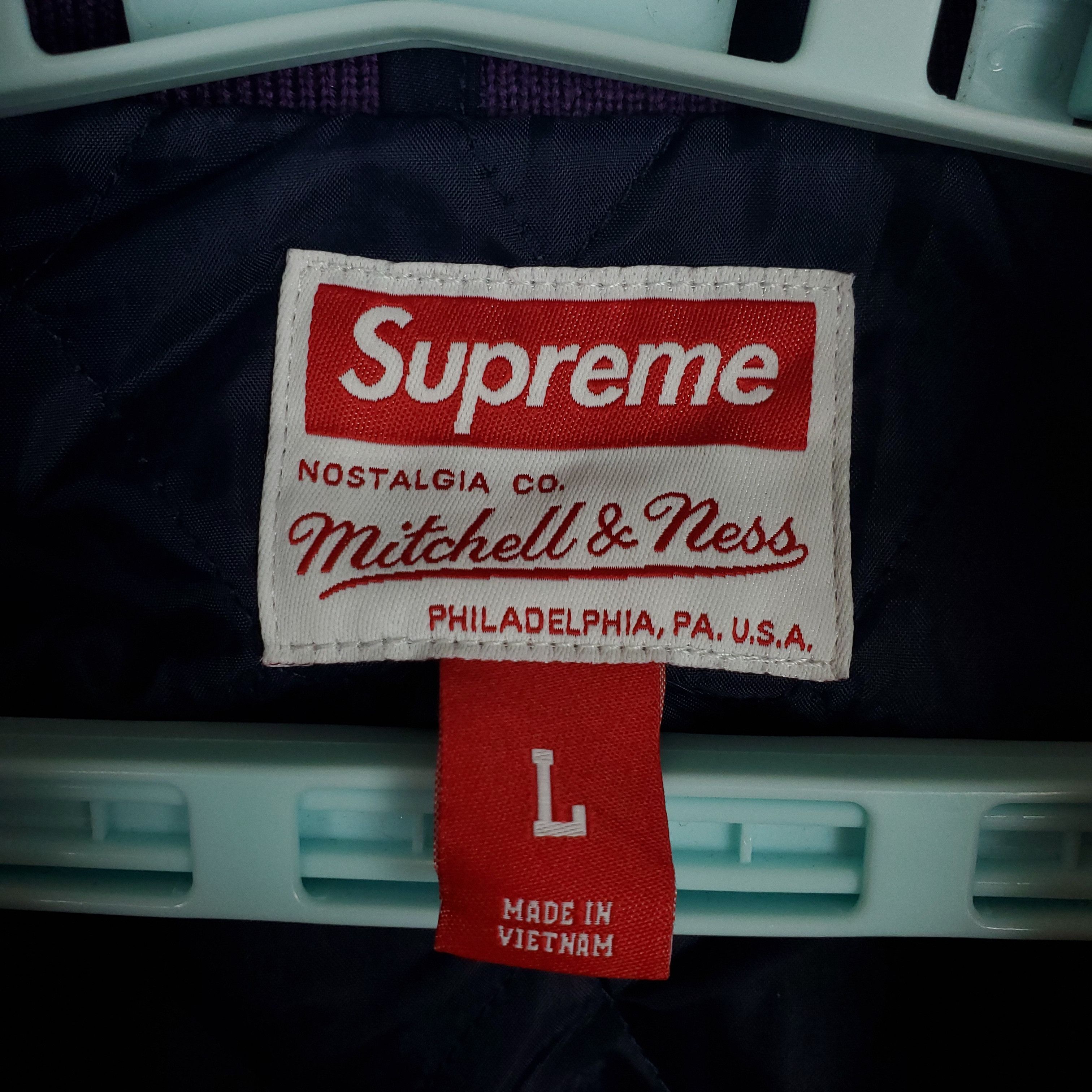 Mitchell & Ness × Supreme Supreme x Mitchell & Ness Large Jacket Navy Nylon New Size US L / EU 52-54 / 3 - 7 Thumbnail
