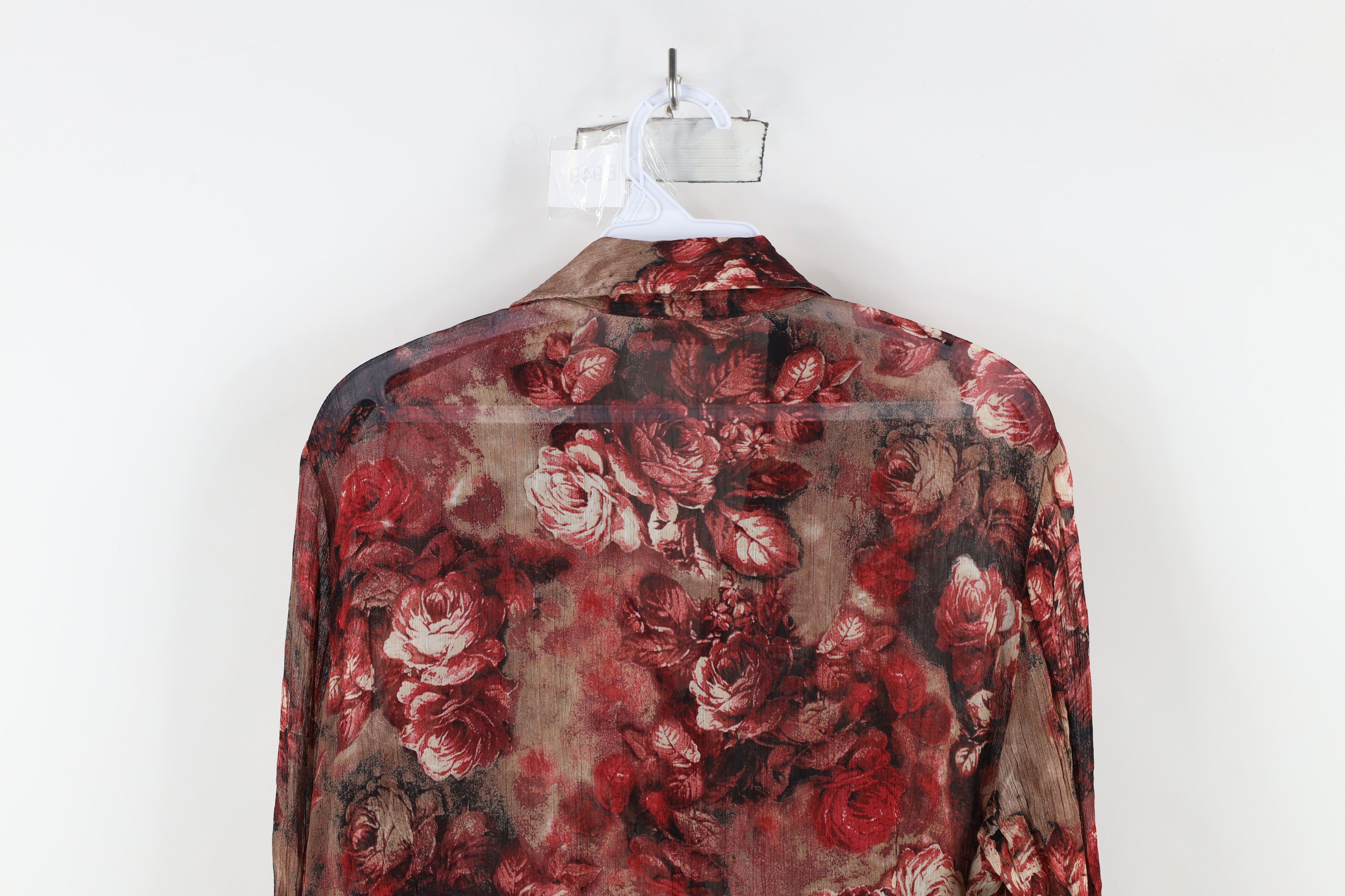 Vintage Vintage 90s Y2K Flower Floral Bella Collared Button Shirt Size M / US 6-8 / IT 42-44 - 8 Thumbnail
