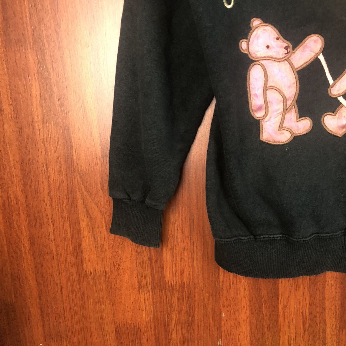 Japanese Brand Bg Sepia teddy bear Dark Blue Sweathshirt #7506 Size M / US 6-8 / IT 42-44 - 7 Thumbnail