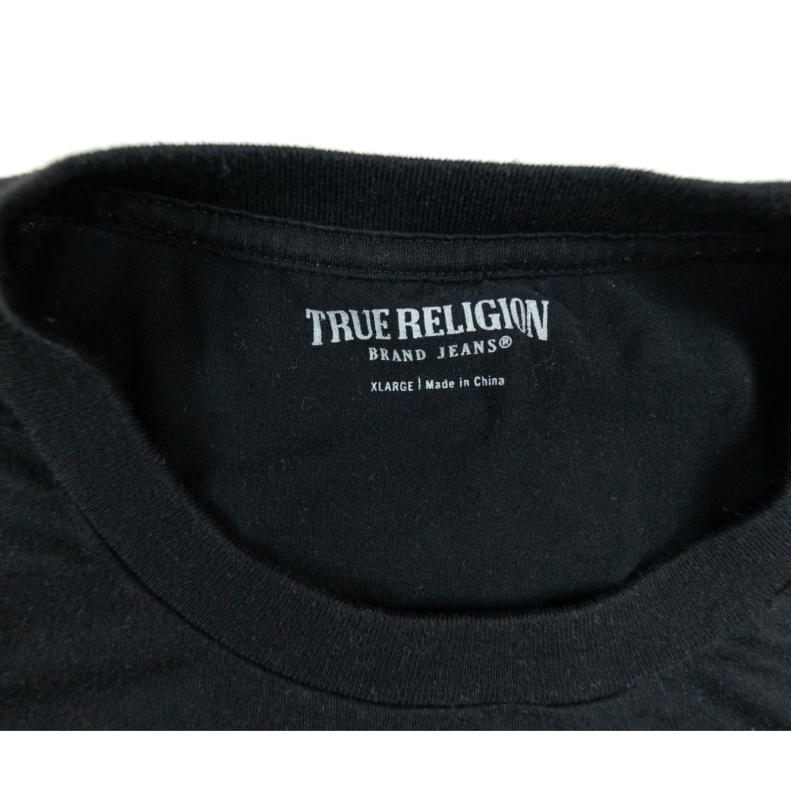 True Religion True Religion Graphic Tee Mens XLarge Black Short Sleeve Crewneck T-Shirt Buddha Size US XL / EU 56 / 4 - 4 Thumbnail