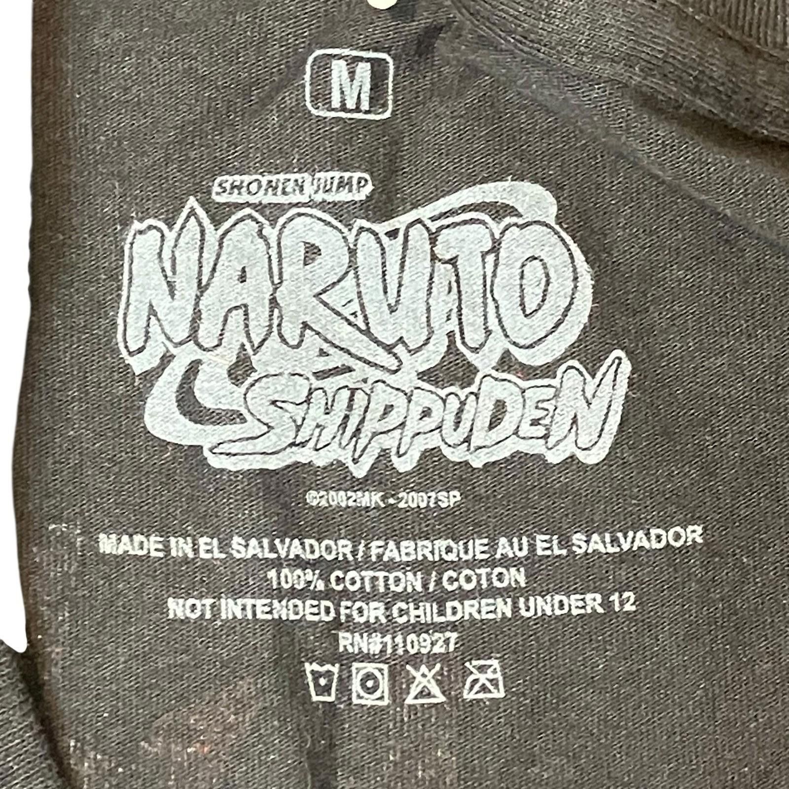 Designer Naruto Shippuden T-Shirt Mens M Black Sasuke Anime Uchiha Size US M / EU 48-50 / 2 - 6 Thumbnail