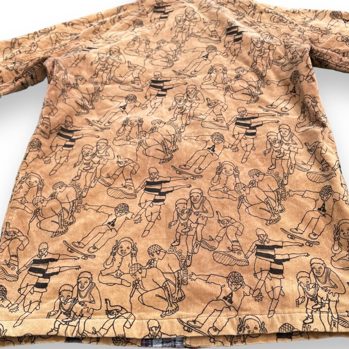 Hysteric Glamour 🇯🇵 ALGONQUINS CORDUROY FULL PRINT PUNK SKATE JACKET Size US M / EU 48-50 / 2 - 13 Thumbnail