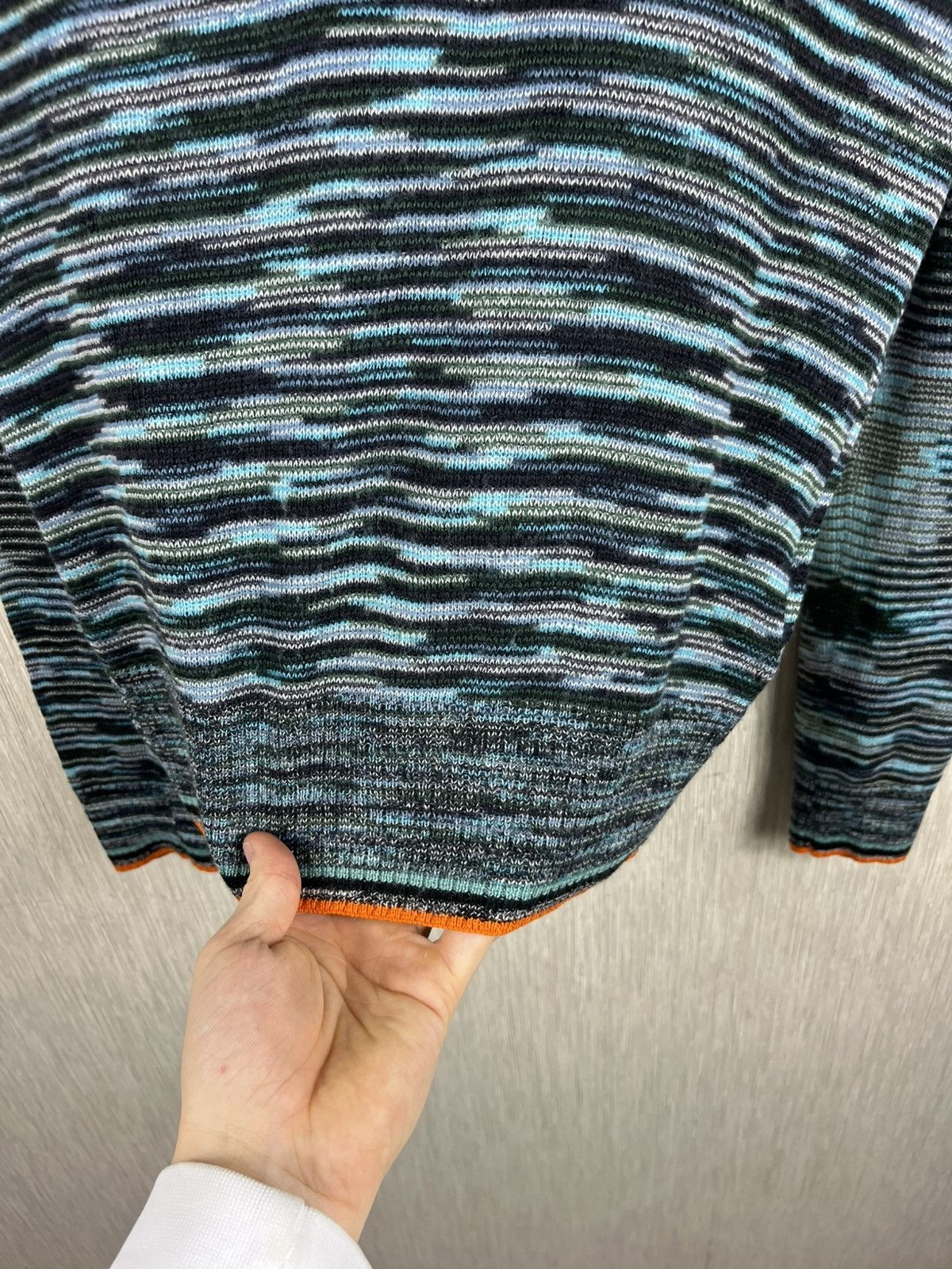 Missoni Missoni wool colorful thin sweater turtleneck patterned Size M / US 6-8 / IT 42-44 - 11 Thumbnail