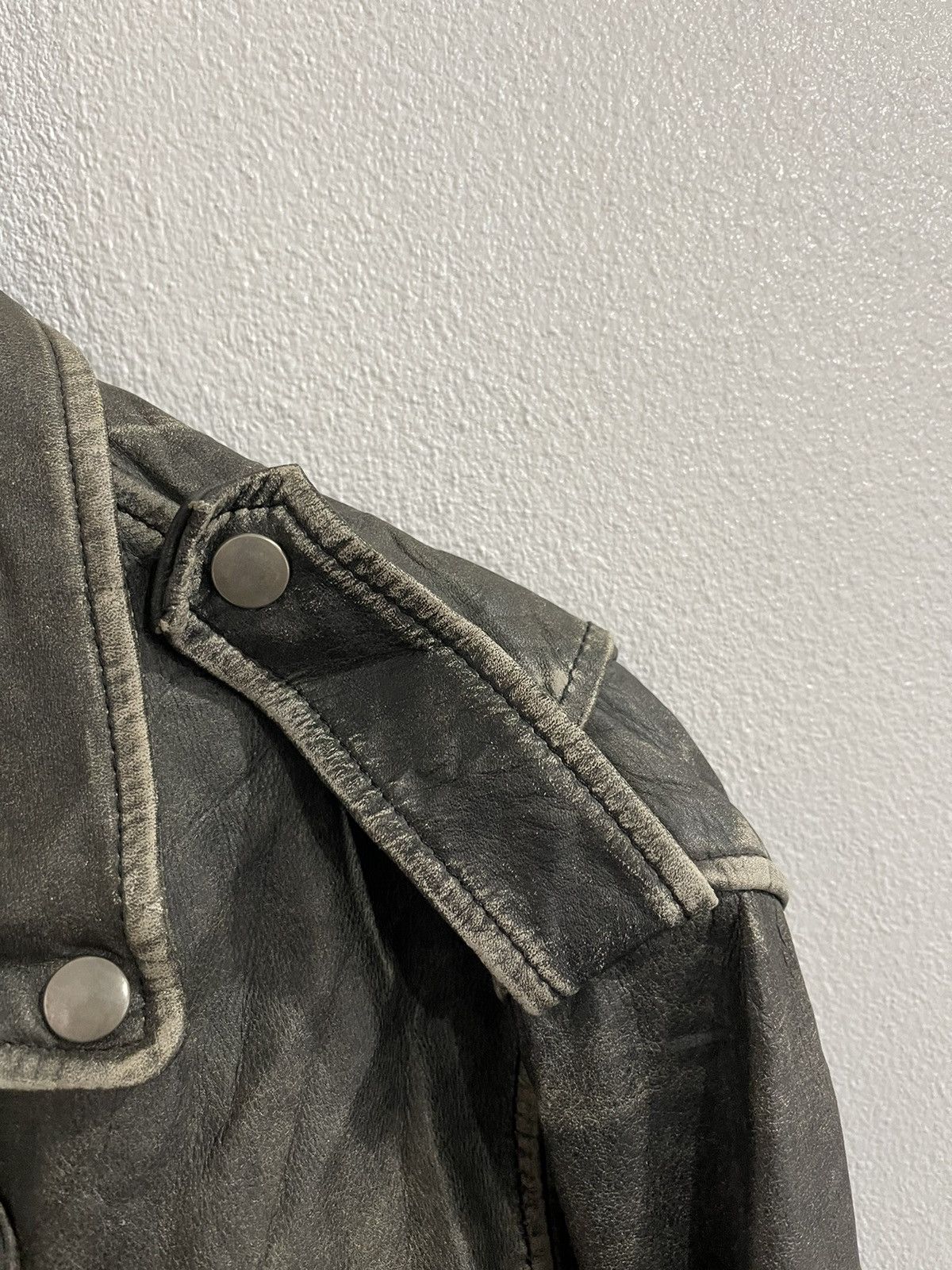 Japanese Brand Vintage On Time Real Leather Jacket Size US M / EU 48-50 / 2 - 14 Thumbnail