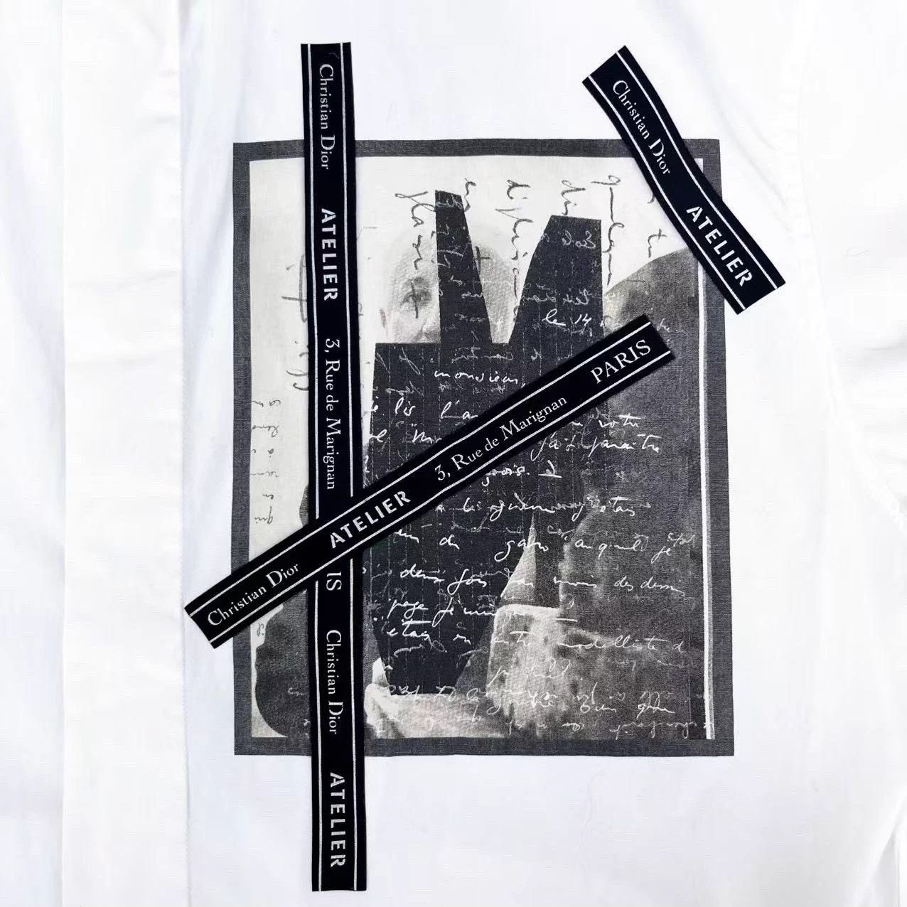 Dior Dior white Love Letter logo short-sleeve shirt jacket unisex Size US XXS / EU 40 - 4 Thumbnail