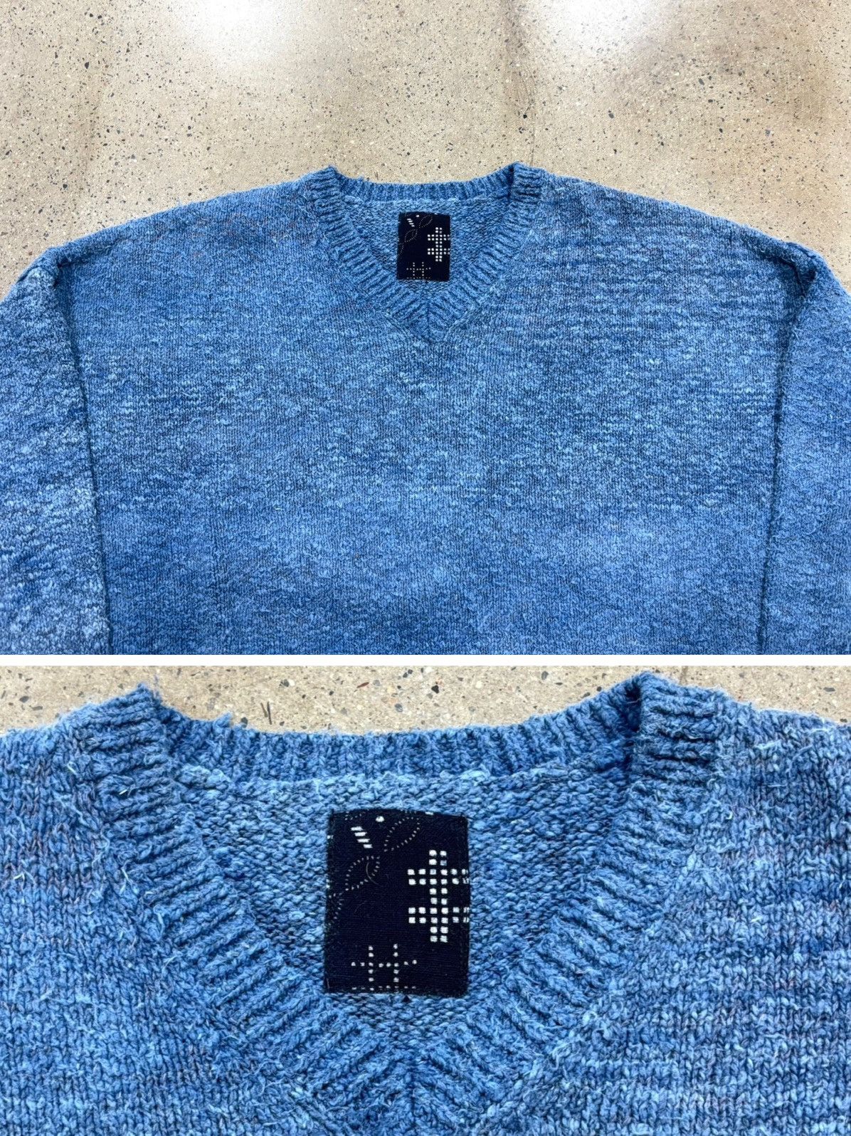 Visvim Visvim ICT Amplus V-Neck L/S Indigo Size US M / EU 48-50 / 2 - 4 Thumbnail