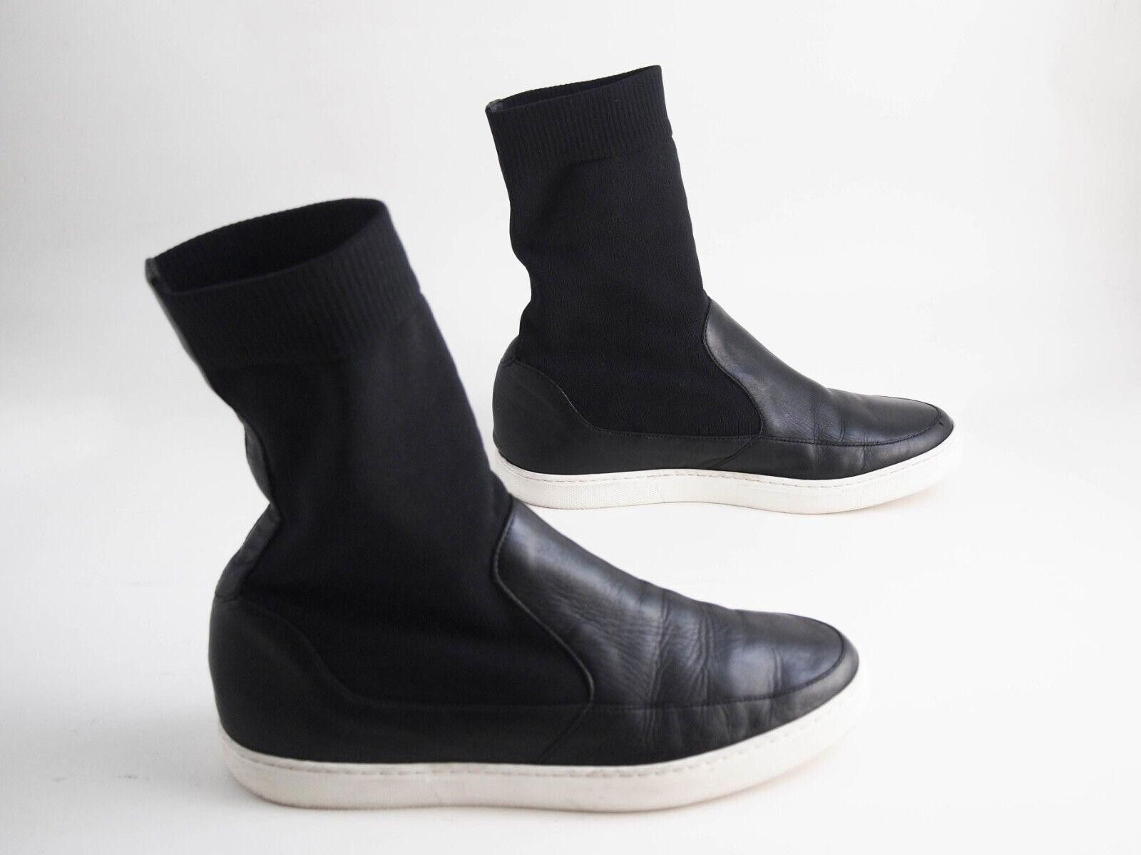 Jil Sander Jil Sander High Top Sock Sneakers Black Size EU 38 US 8 Size US 8 / IT 38 - 4 Thumbnail
