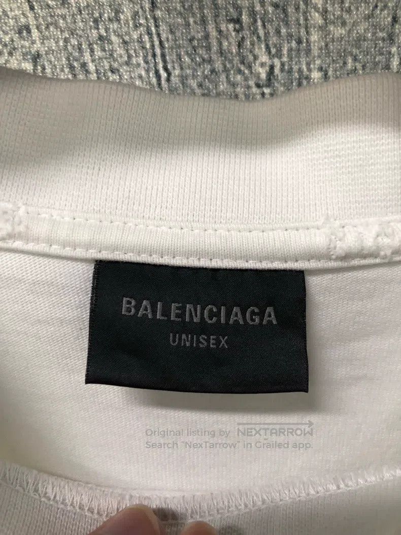 Balenciaga Balenciaga Logo Letter Pattern Print Round Neck Short Slee Size US L / EU 52-54 / 3 - 4 Thumbnail
