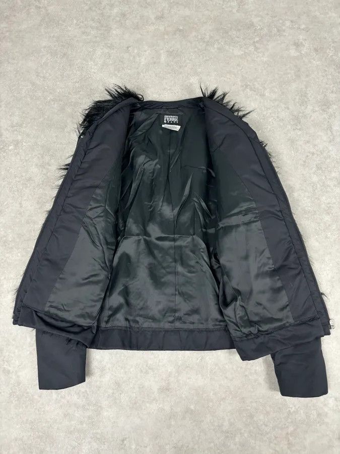 Gianfranco Ferre 2000s Gianfranco Ferré Black Faux Fur Zip-up Jacket Size US M / EU 48-50 / 2 - 9 Thumbnail