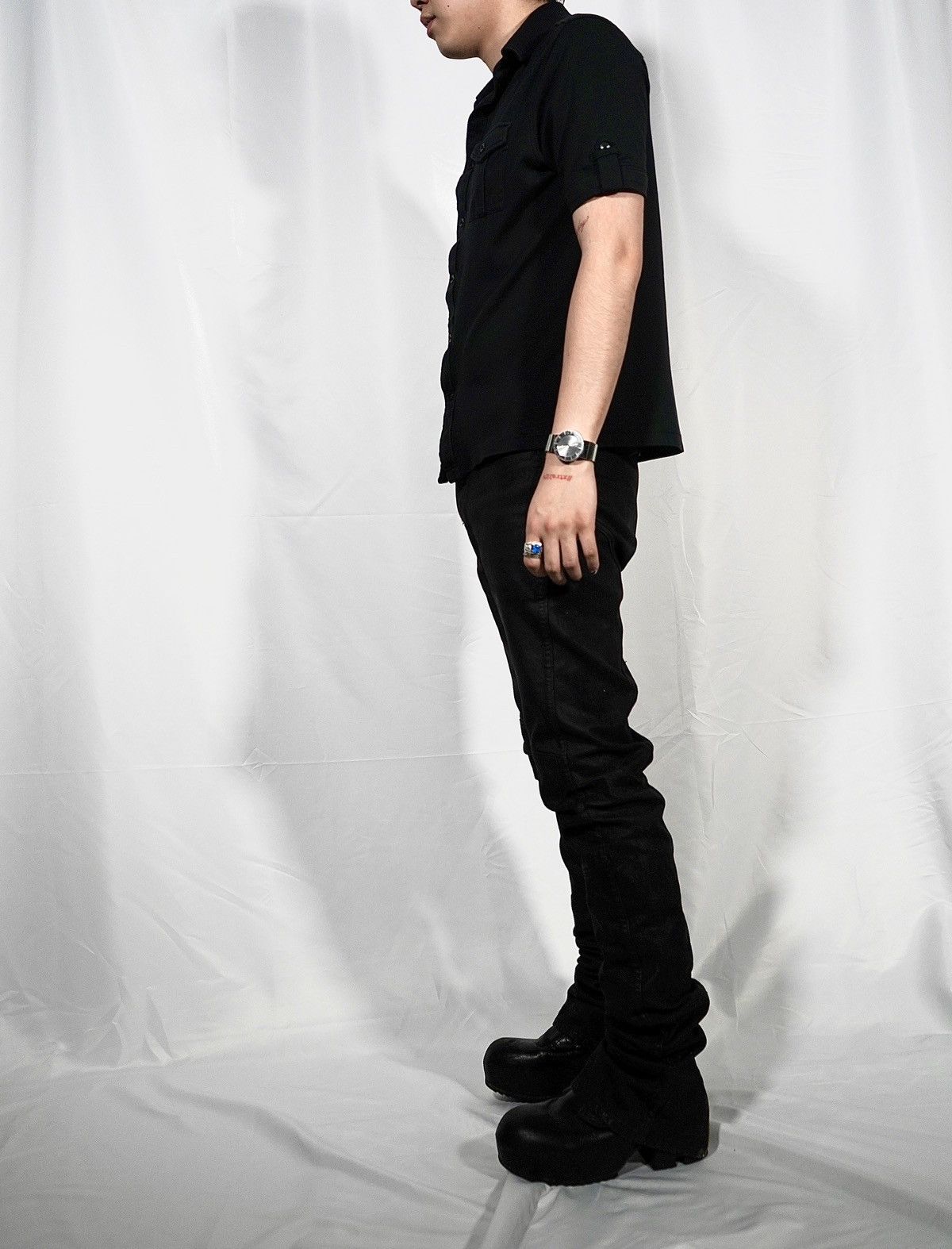 P.L.N. P.L.N waxed biker jeans Size US 30 / EU 46 - 12 Thumbnail