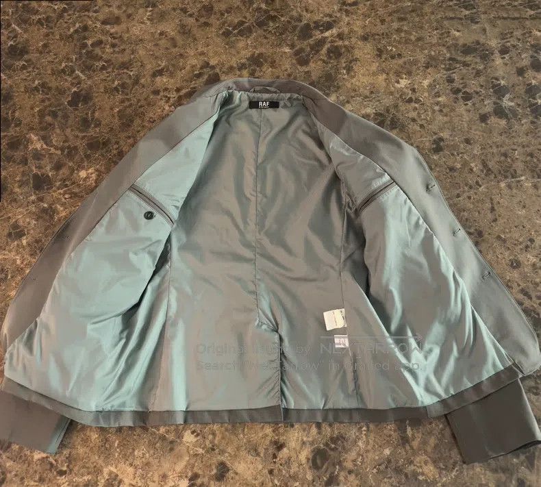 Raf Simons Raf Simons Metal fibre Metallo gray high-top luxury suit j Size 48R - 2 Thumbnail