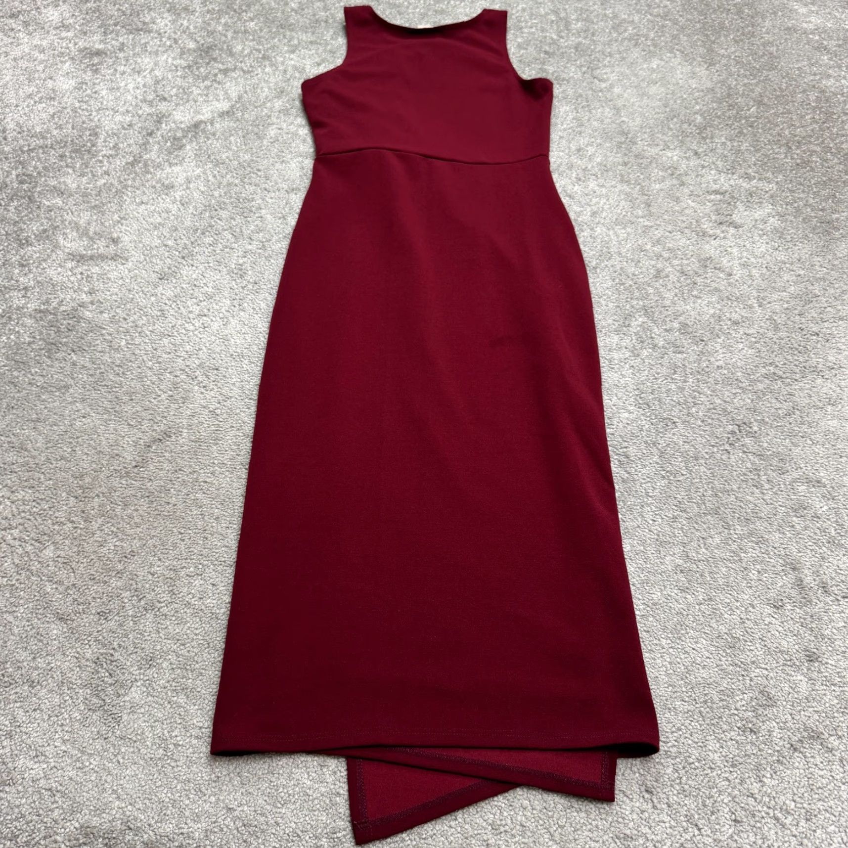 Twisted X Love...Ady Dress Halter Midi Wrap Red Sleeveless Twisted Front Women's M Burgundy Red Size M / US 6-8 / IT 42-44 - 2 Thumbnail