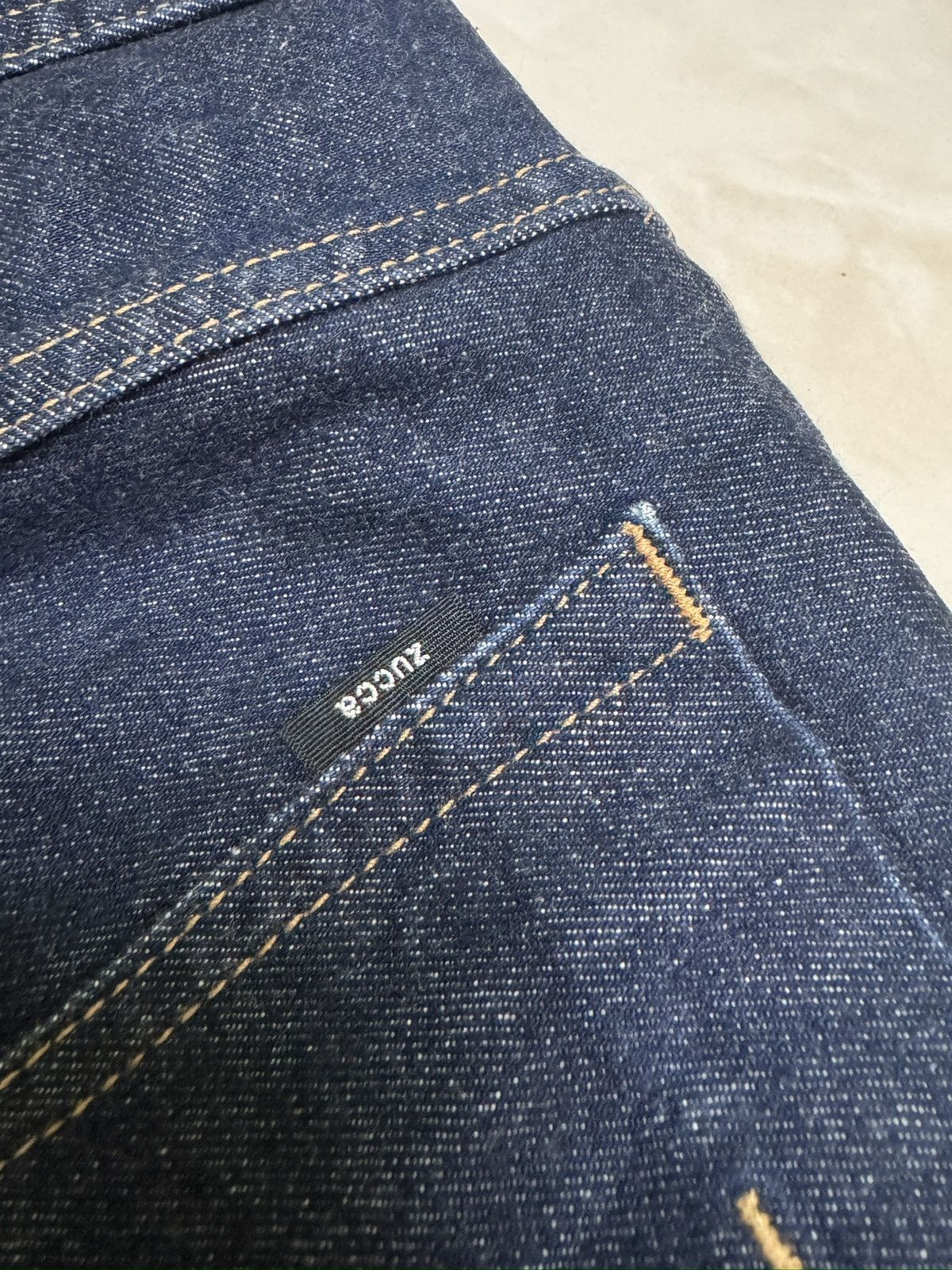 CABANE de ZUCCa Zucca Indigo Denim Jeans Slim Thigh Flared Leg Drop Crotch Size US 28 / EU 44 - 12 Thumbnail
