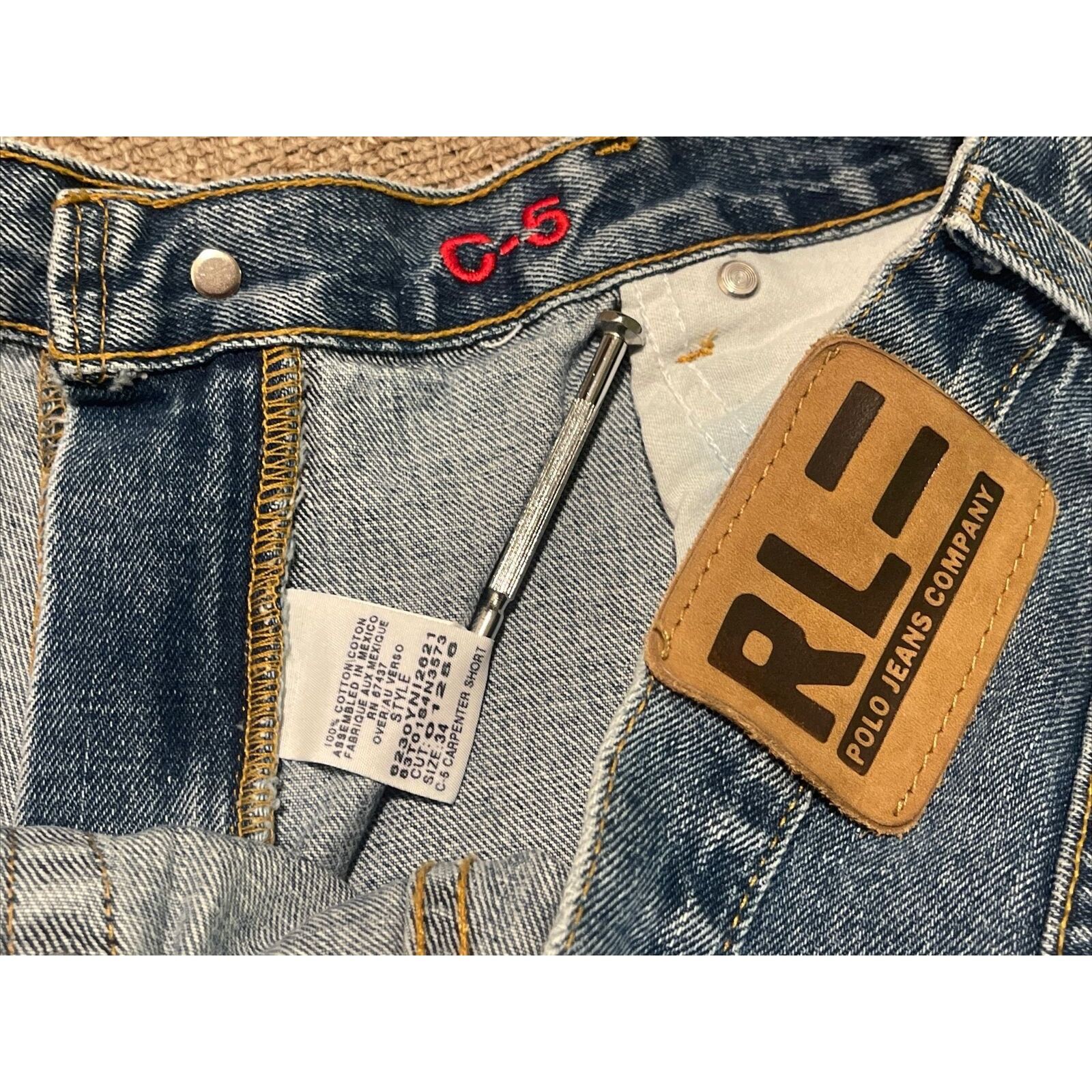 Polo Ralph Lauren Vintage 90s Men’s 34 Polo Jeans Company Ralph Lauren Carpent Size US 34 / EU 50 - 6 Thumbnail