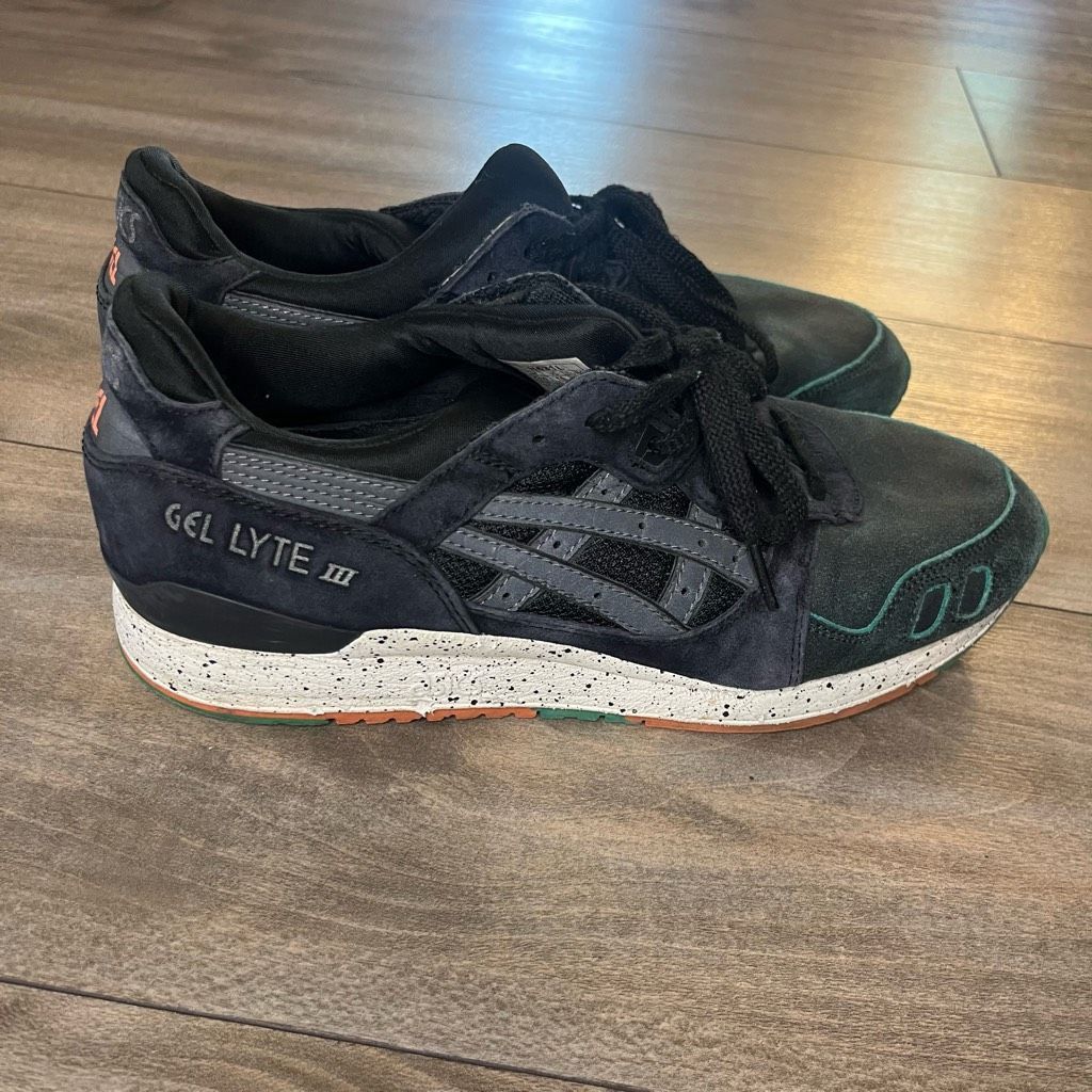 Asics Asics Gel Lyte 3 Black/ Green Casual Sneaker Men 10 Size US 10 / EU 43 - 3 Thumbnail
