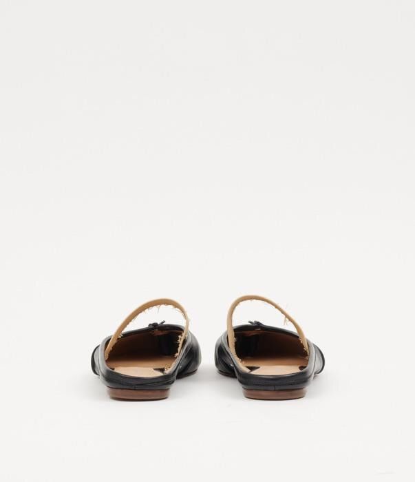 Maison Margiela o1bcso1str0226 Tabi Ballerina Elastic Band Mules in Black Size US 10 / IT 40 - 3 Thumbnail