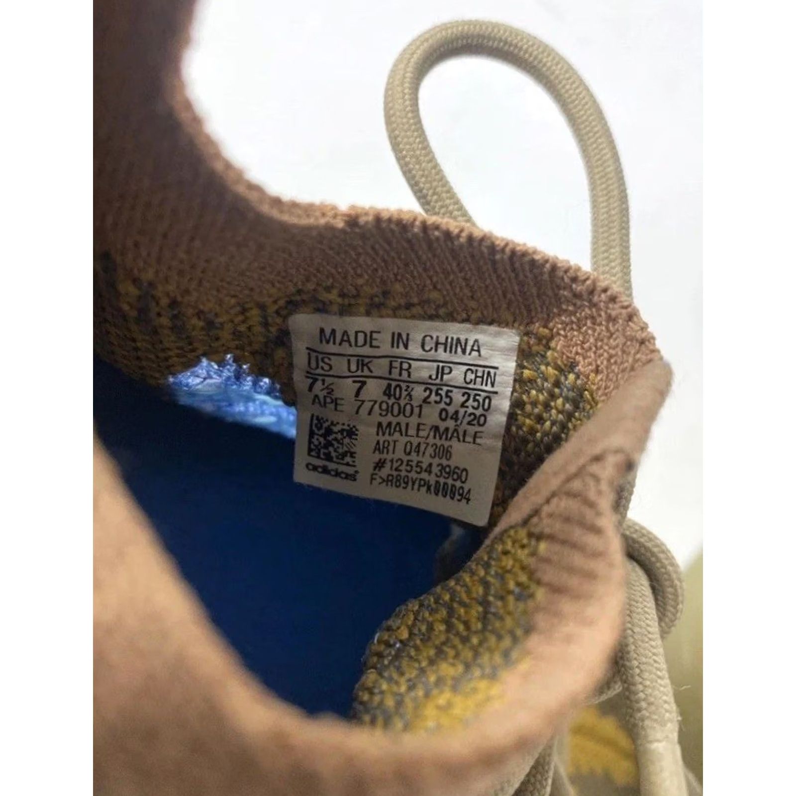 Adidas Men Adidas Yeezy Boost 380 Sneakers Q47306 7.5 Blue Oat Multicolor Lace Non-Reflective Reflective? Size US 8 / EU 41 - 7 Thumbnail