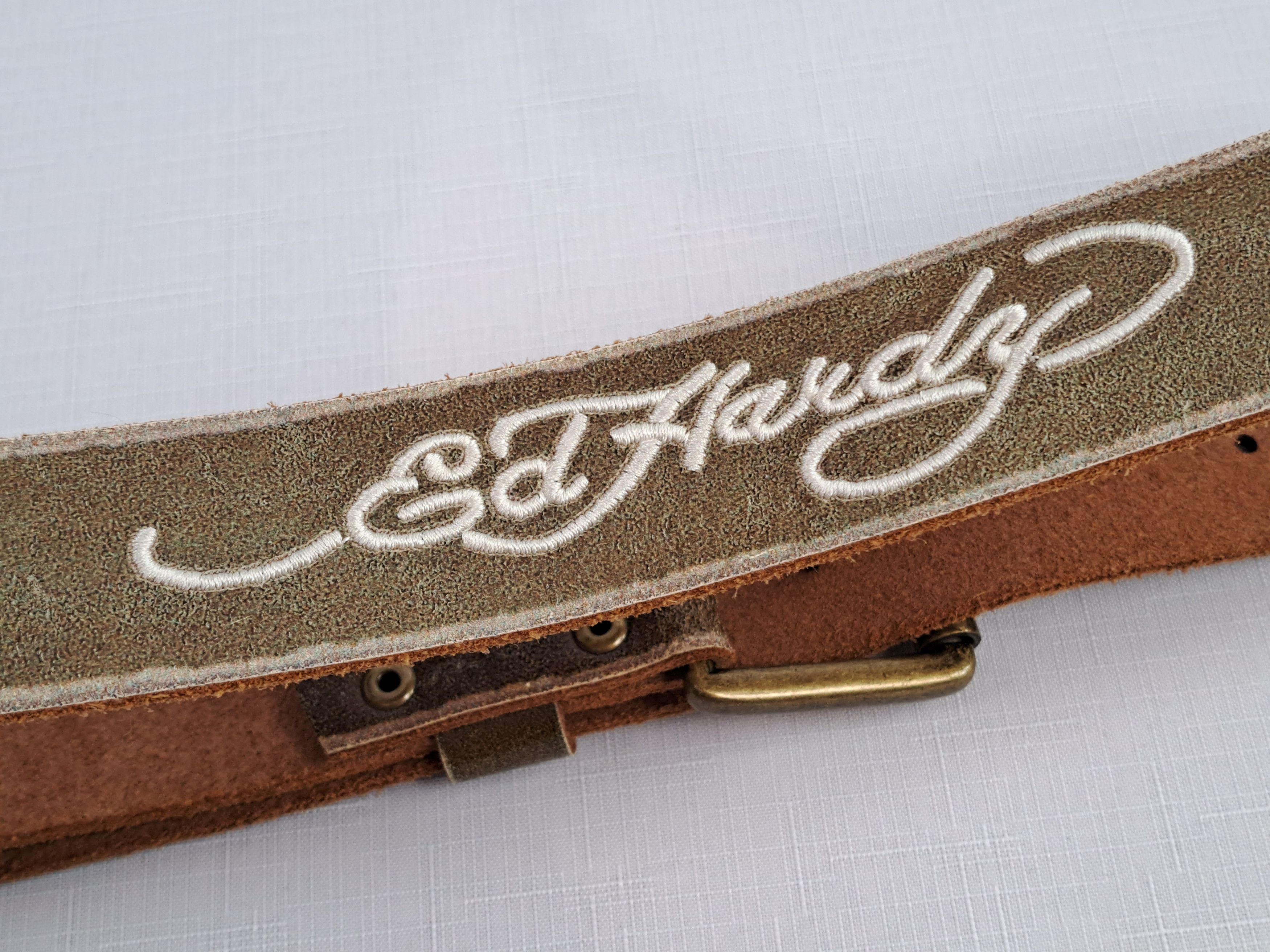 Ed Hardy ED HARDY embroidered leather belt. Size S Size ONE SIZE - 12 Thumbnail