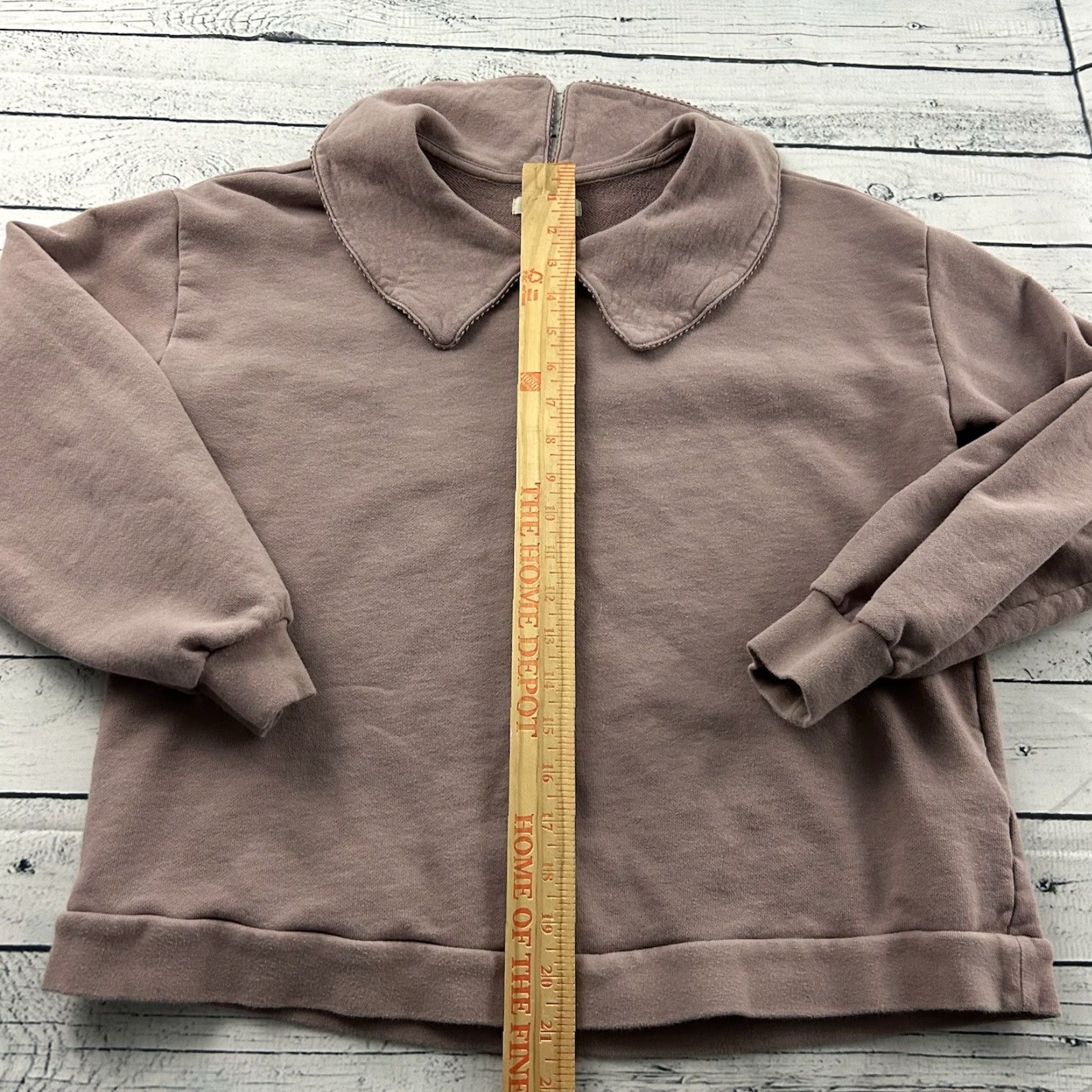 Madewell Madewell Sweatshirt Women XS Pullover Scallop Collar Pink MAEVE Shirt Size XS / US 0-2 / IT 36-38 - 3 Thumbnail