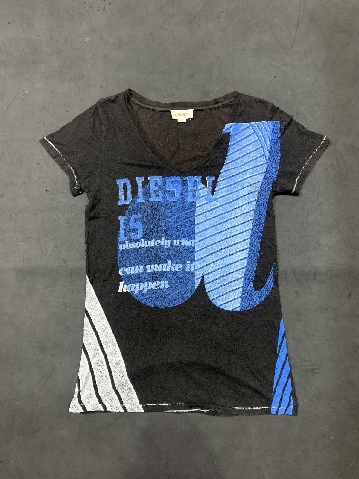 image of Diesel Big Logo Tee in Black, Men's (Size Small)