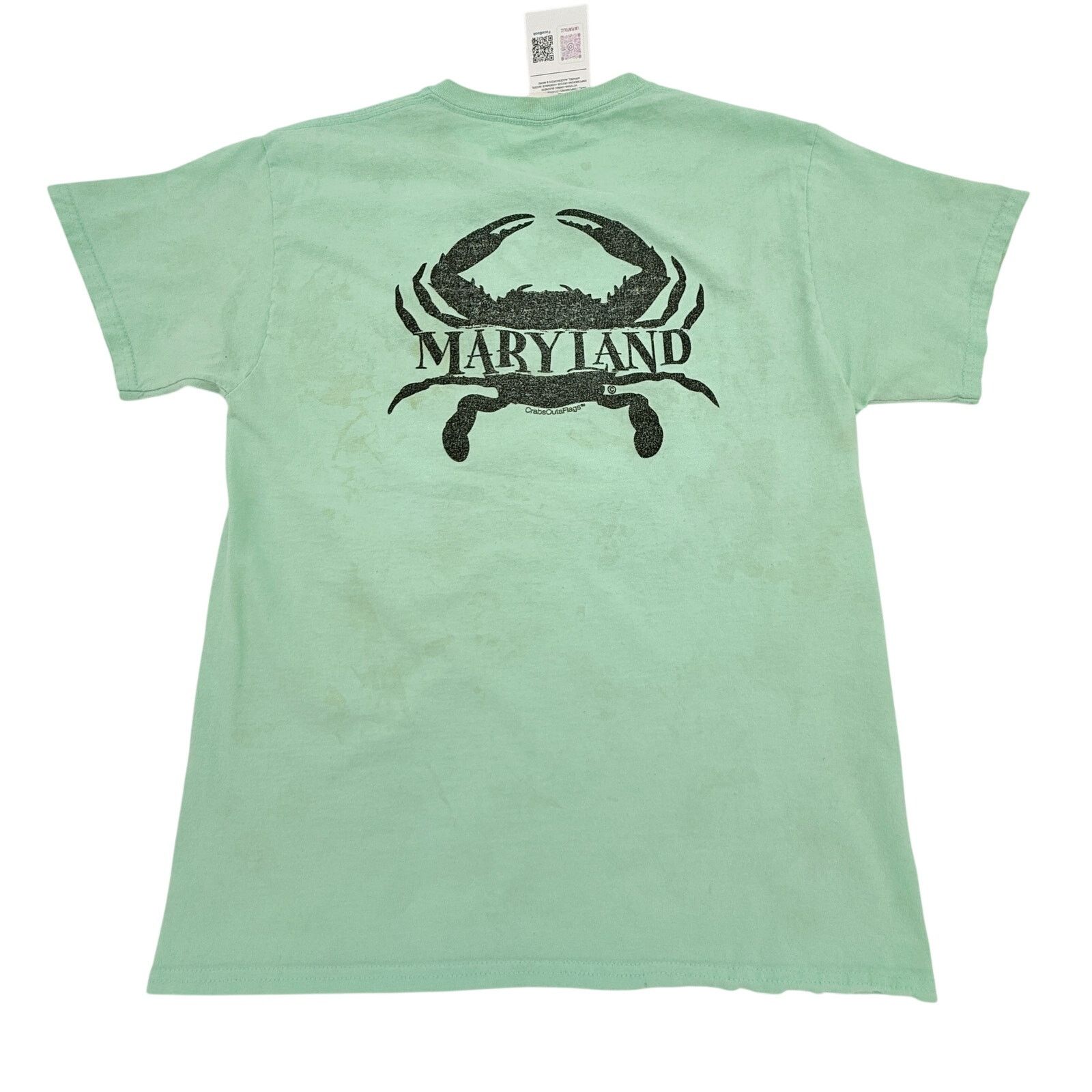 Hanes Hanes Maryland Blue Crab Mint Green Graphic T-Shirt M Size US M / EU 48-50 / 2 - 6 Thumbnail