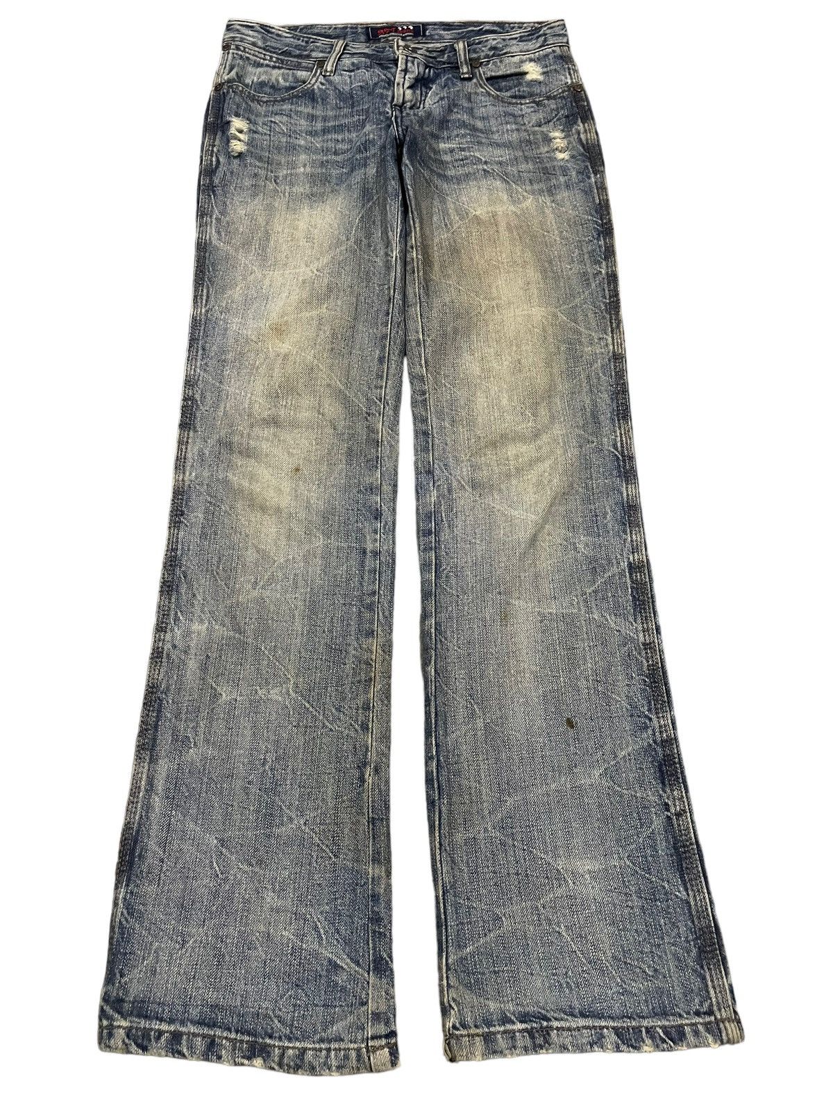 14th Addiction Vintage Japanese Brand Mud Wash Style Loose Jeans Size US 30 / EU 46 - 1 Thumbnail