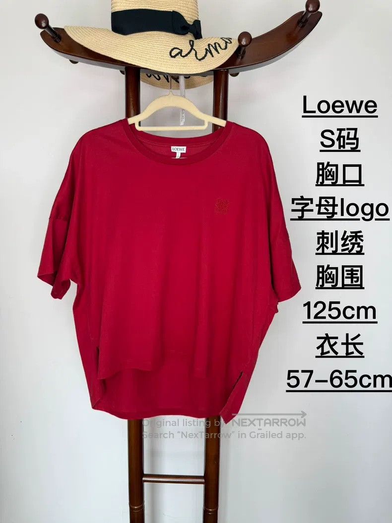 Loewe Loewe Short Sleeve Classic Letter Logo Embroidery Mark Size S / US 4 / IT 40 - 1 Thumbnail