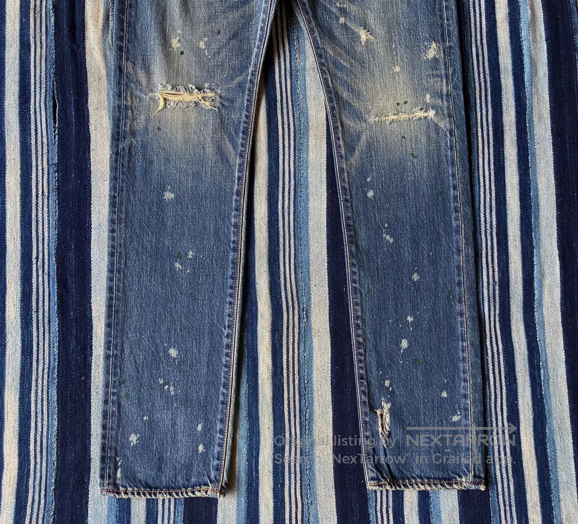 Prps Prps Noir Vintage Distressed Washed Jeans. Size US 34 / EU 50 - 4 Thumbnail