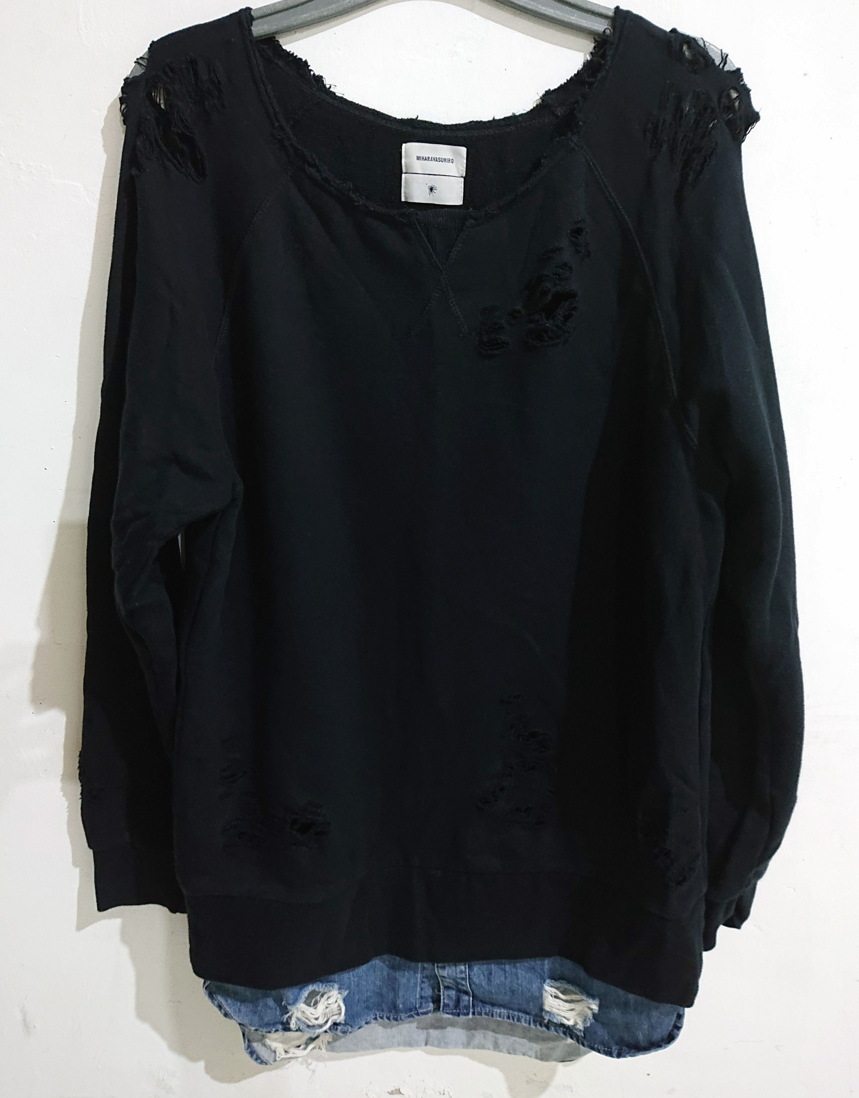 Maison MIHARA YASUHIRO Miharayasuhiro distressed shirt Size XS / US 0-2 / IT 36-38 - 1 Thumbnail