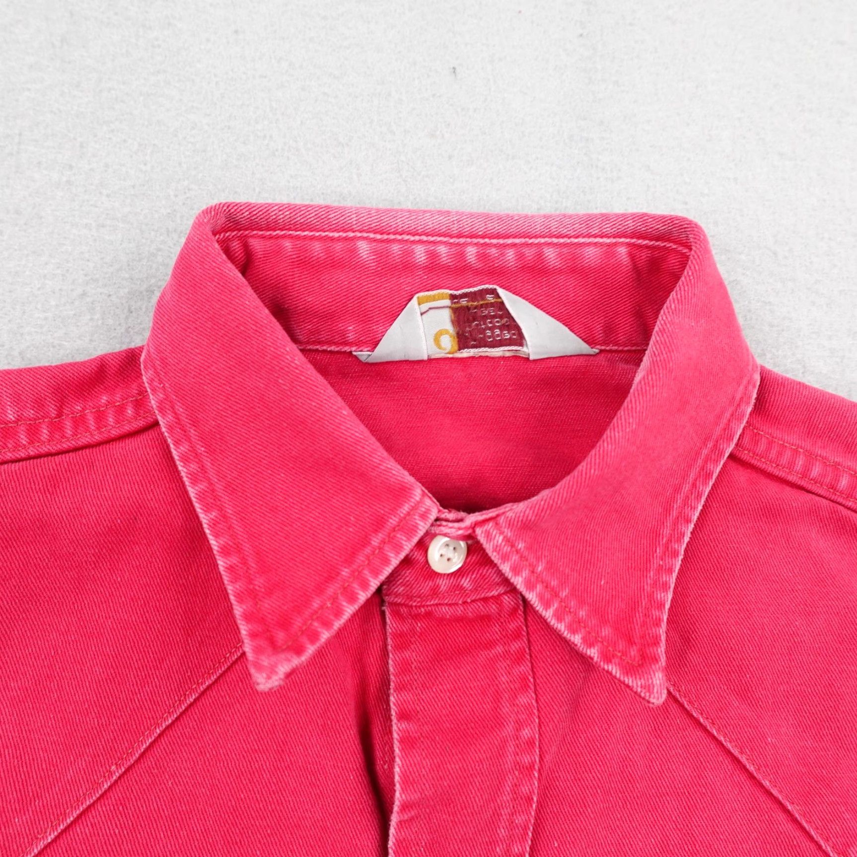 Carhartt VINTAGE Carhartt Shirt Mens M Red Western Pearl Snap Rugged Outdoors 80s Shirt Size US M / EU 48-50 / 2 - 2 Thumbnail